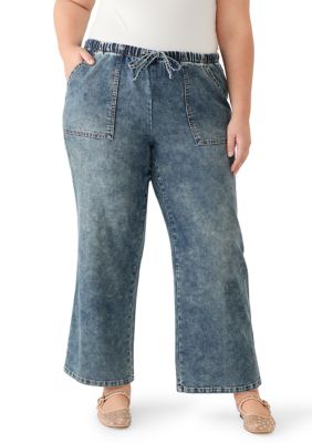 Vanilla Star Women's Plus Size Cozy Jeans