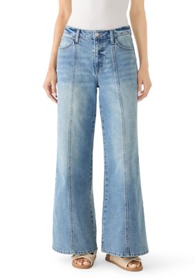 Vanilla Star Women's Seamed Wide Leg Pants, 14