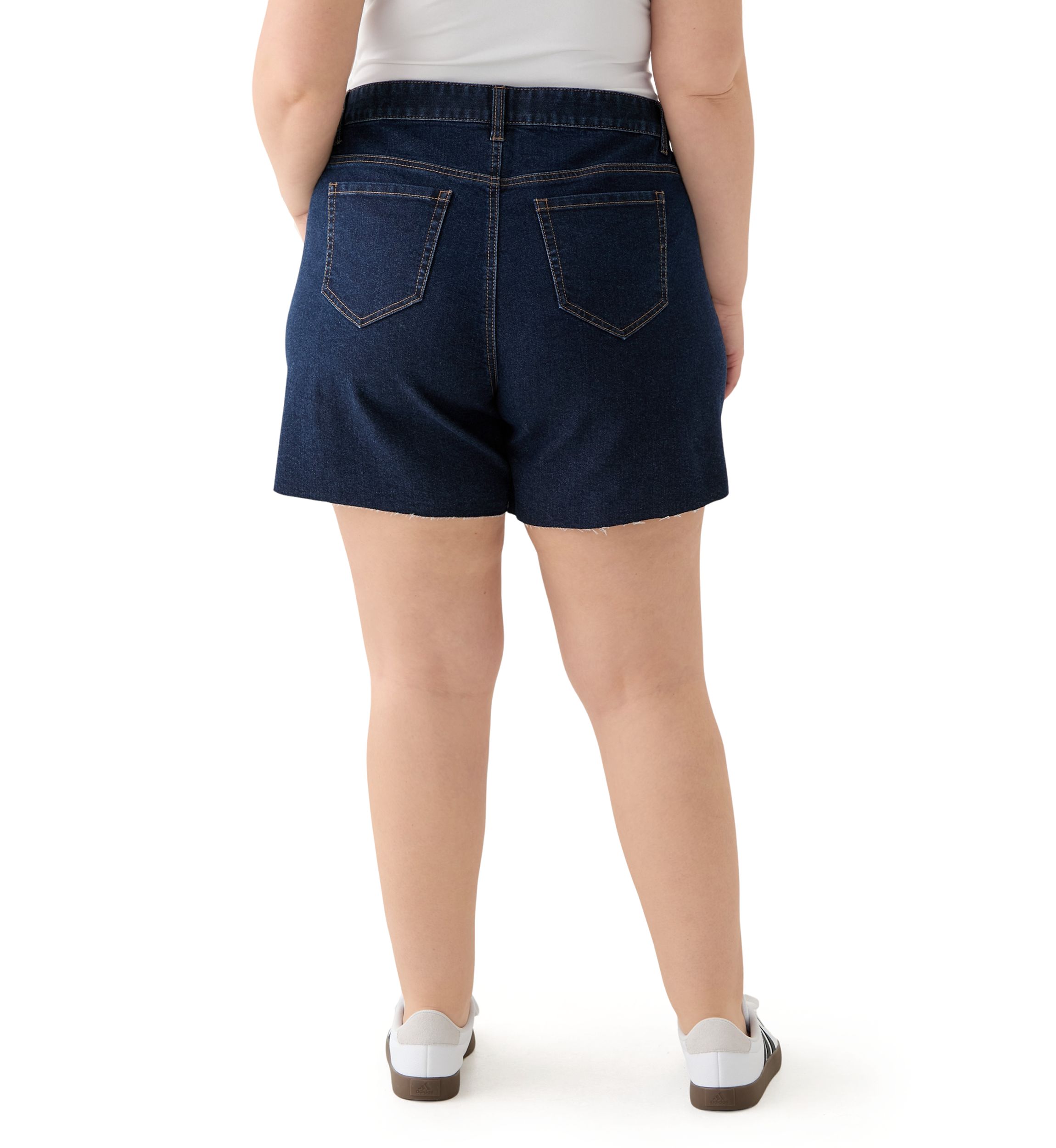 Plus Size Clean Hem Cutoff Jorts 