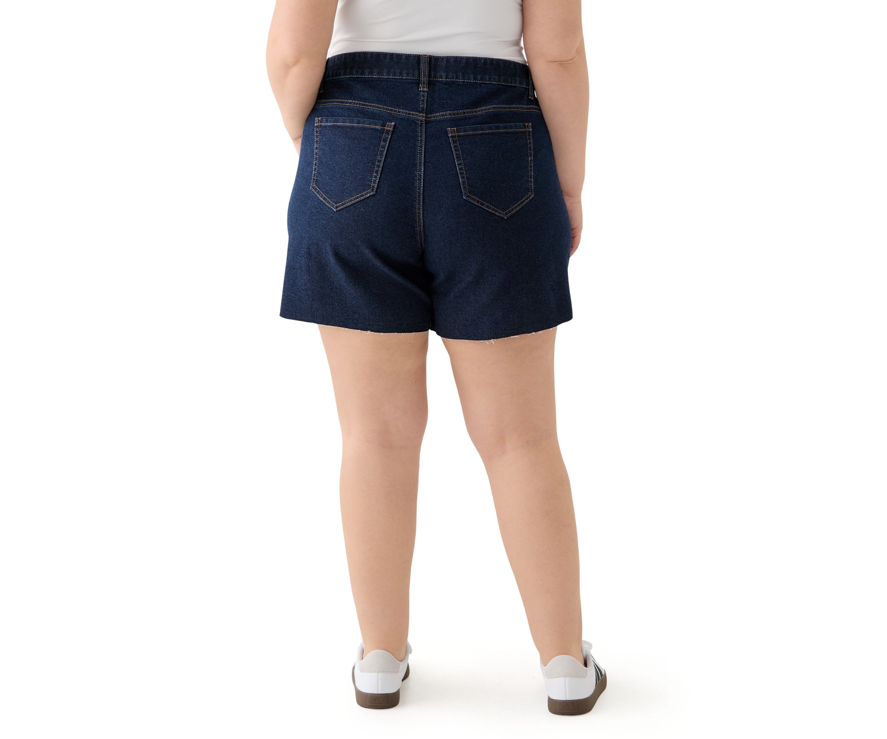 Plus Size Clean Hem Cutoff Jorts 