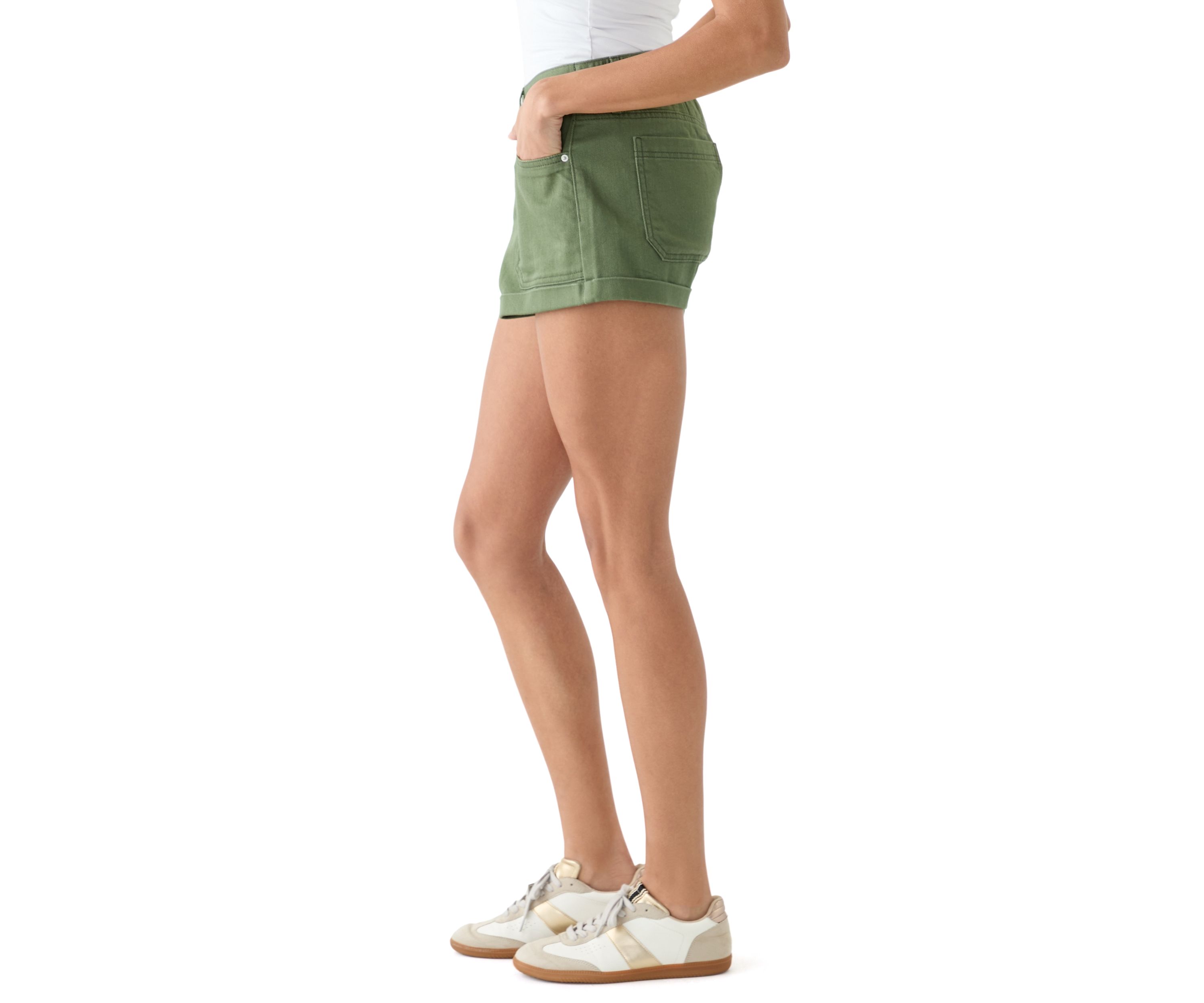 Womens Porkchop Shorts with Rolled Cuffs