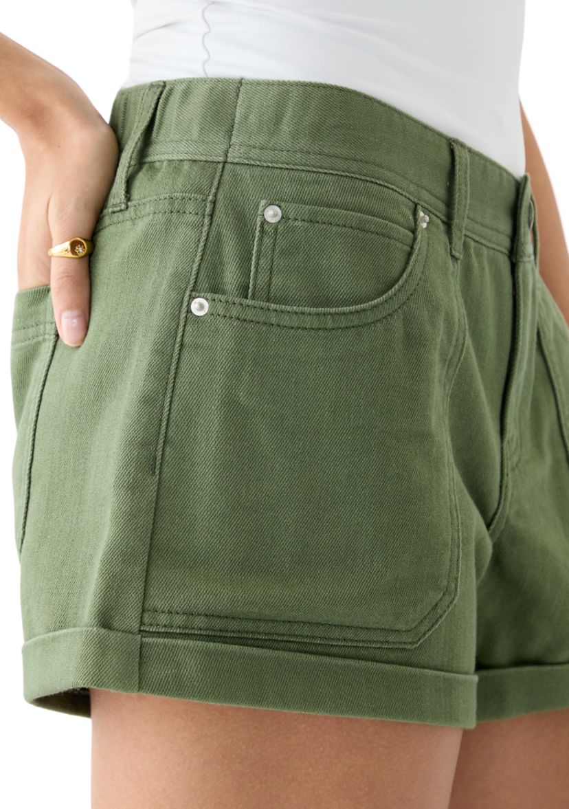 Womens Porkchop Shorts with Rolled Cuffs