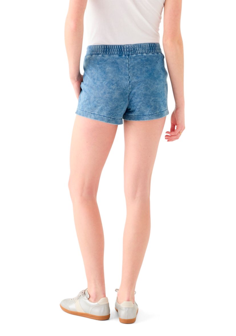 Womens Elastic Waistband Shorts
