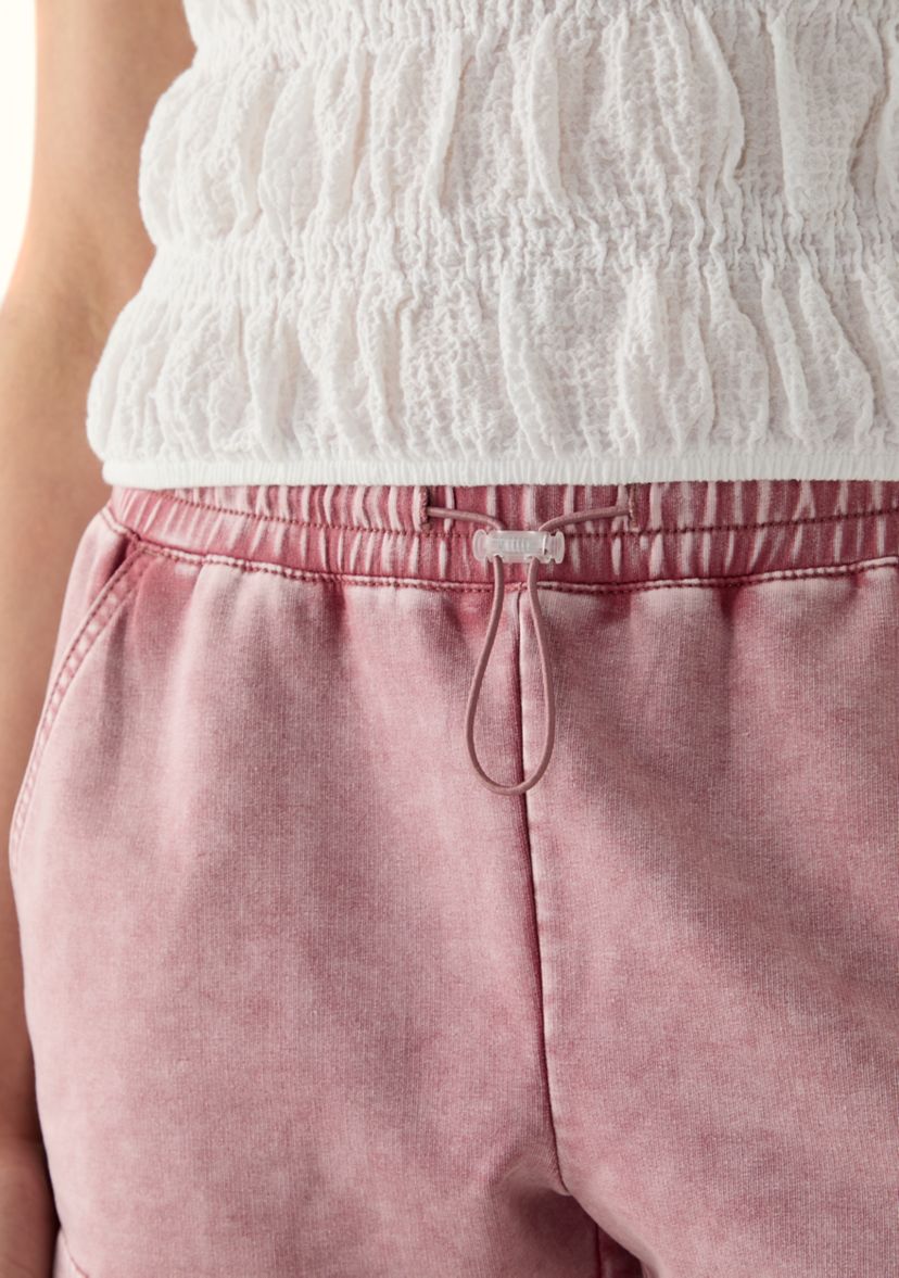 Womens Elastic Waistband Shorts