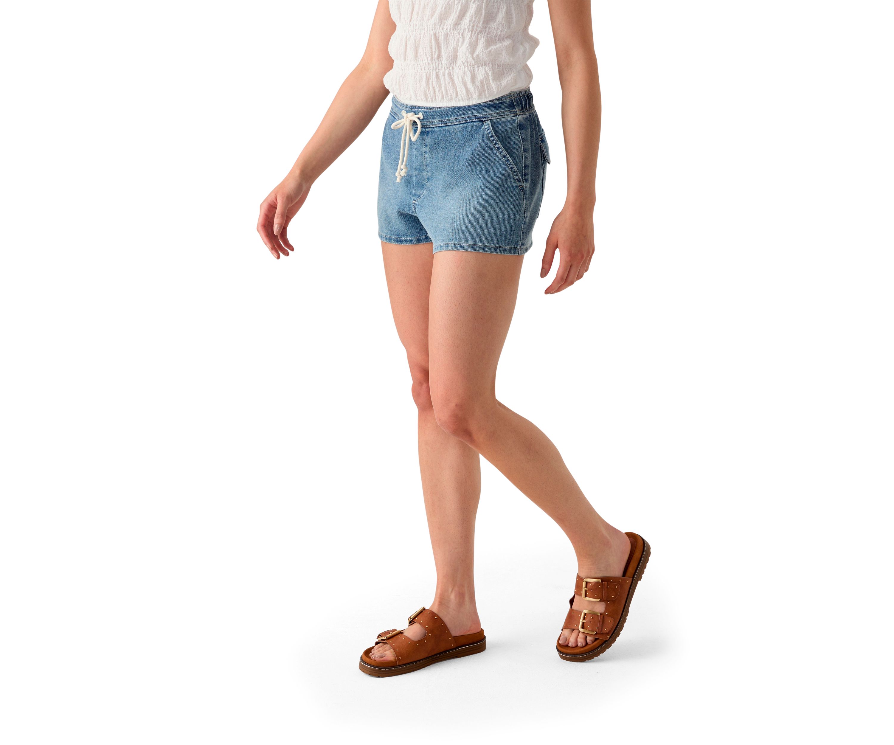 Womens Front Tie Shorts