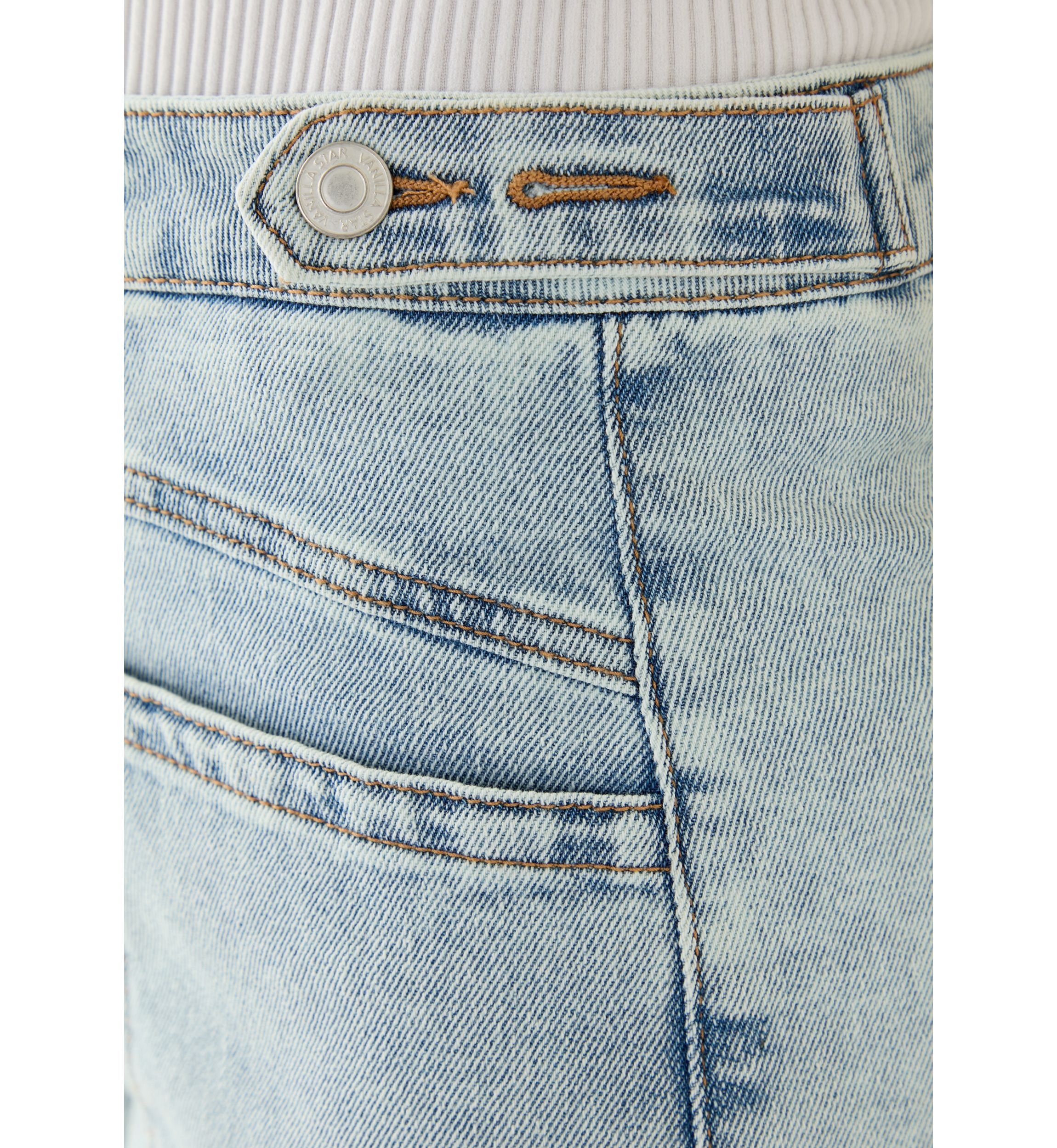 Womens Side Tab Cuffed Shorts