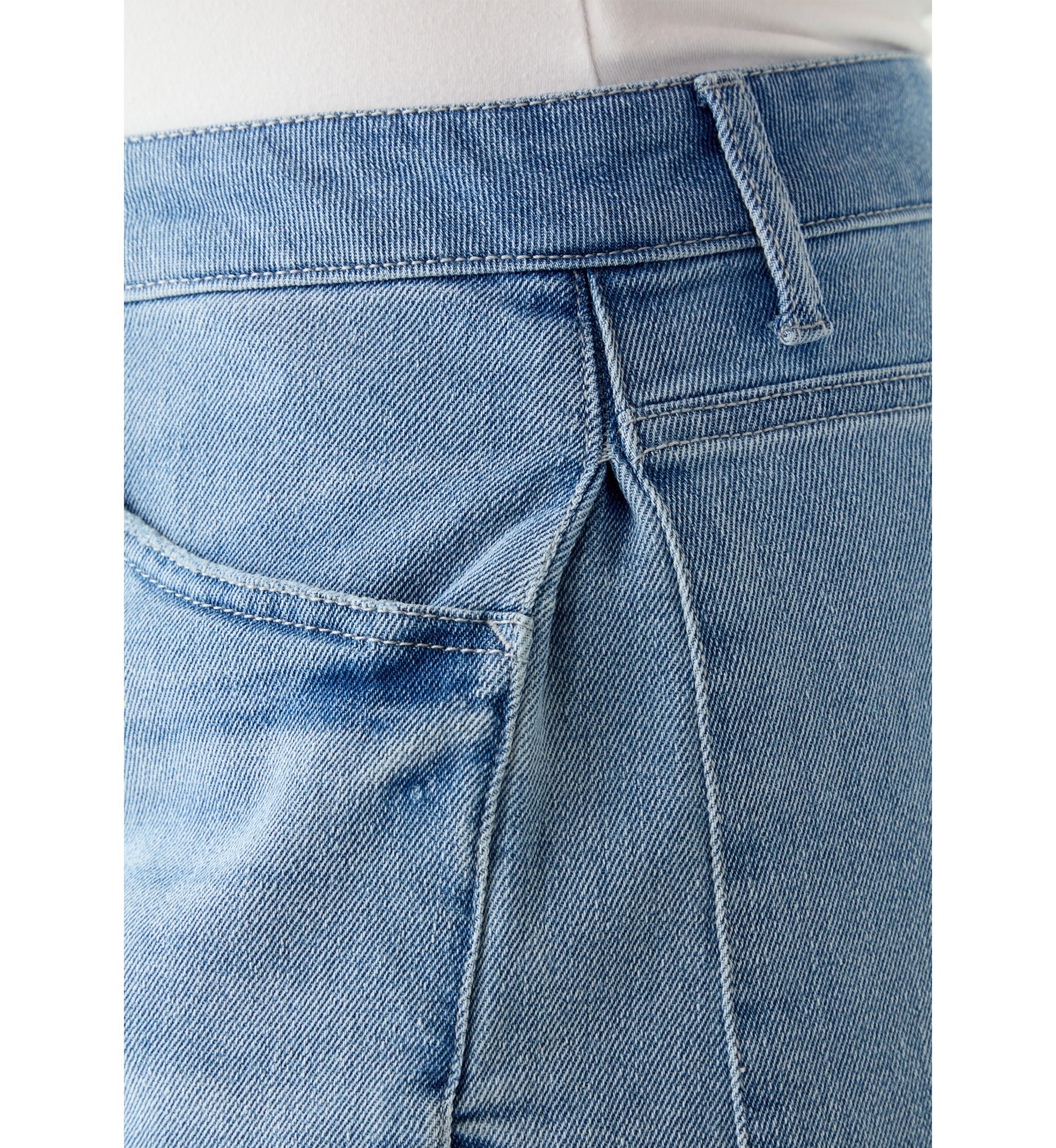 Plus Size Skirty Denim Shorts