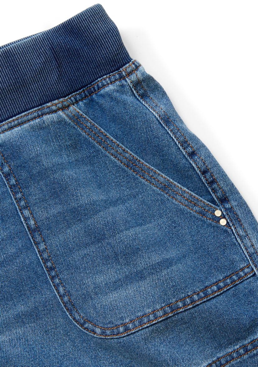 Plus Size Ribbed Waist Shorts