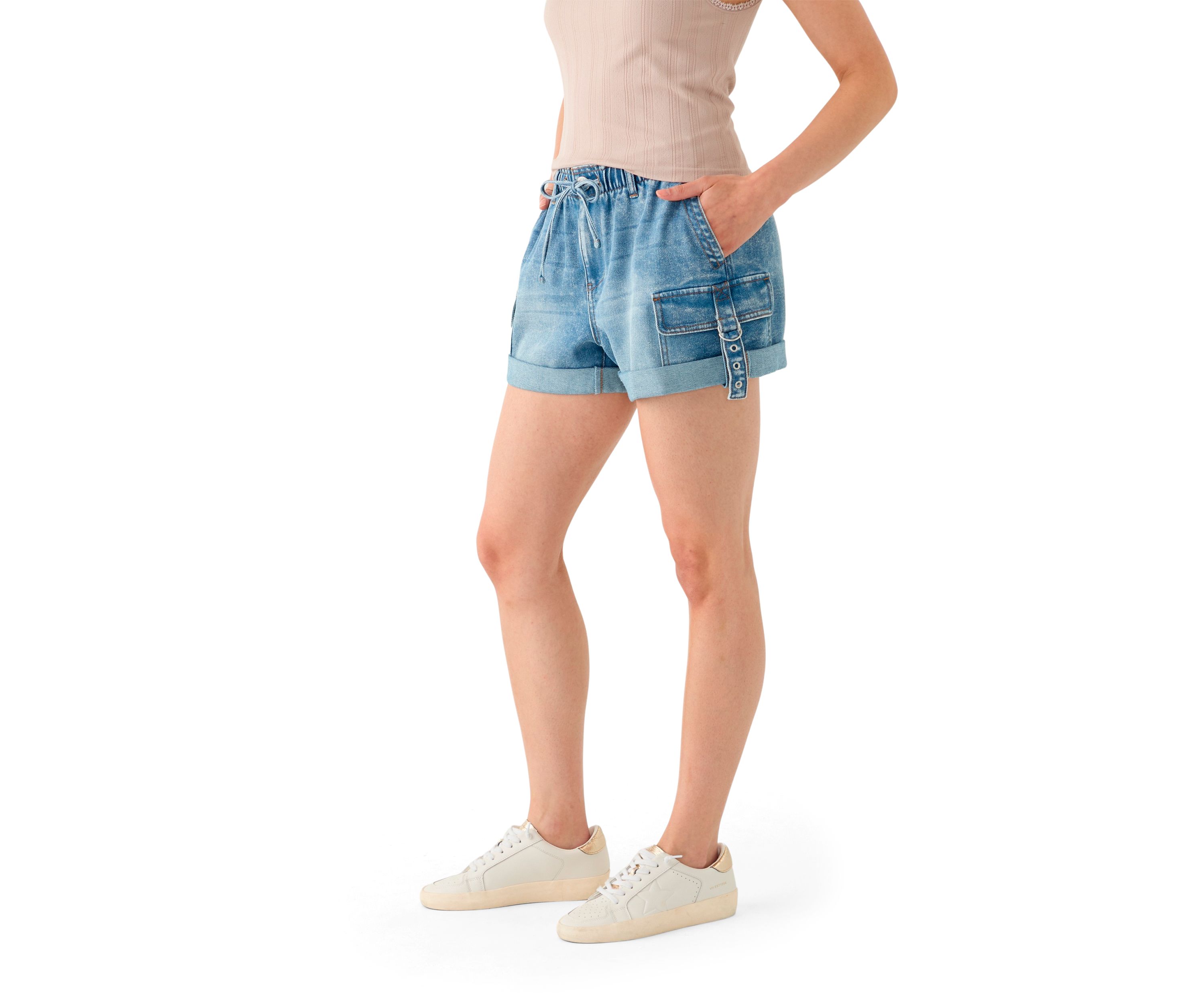Womens Front Tie Shorts