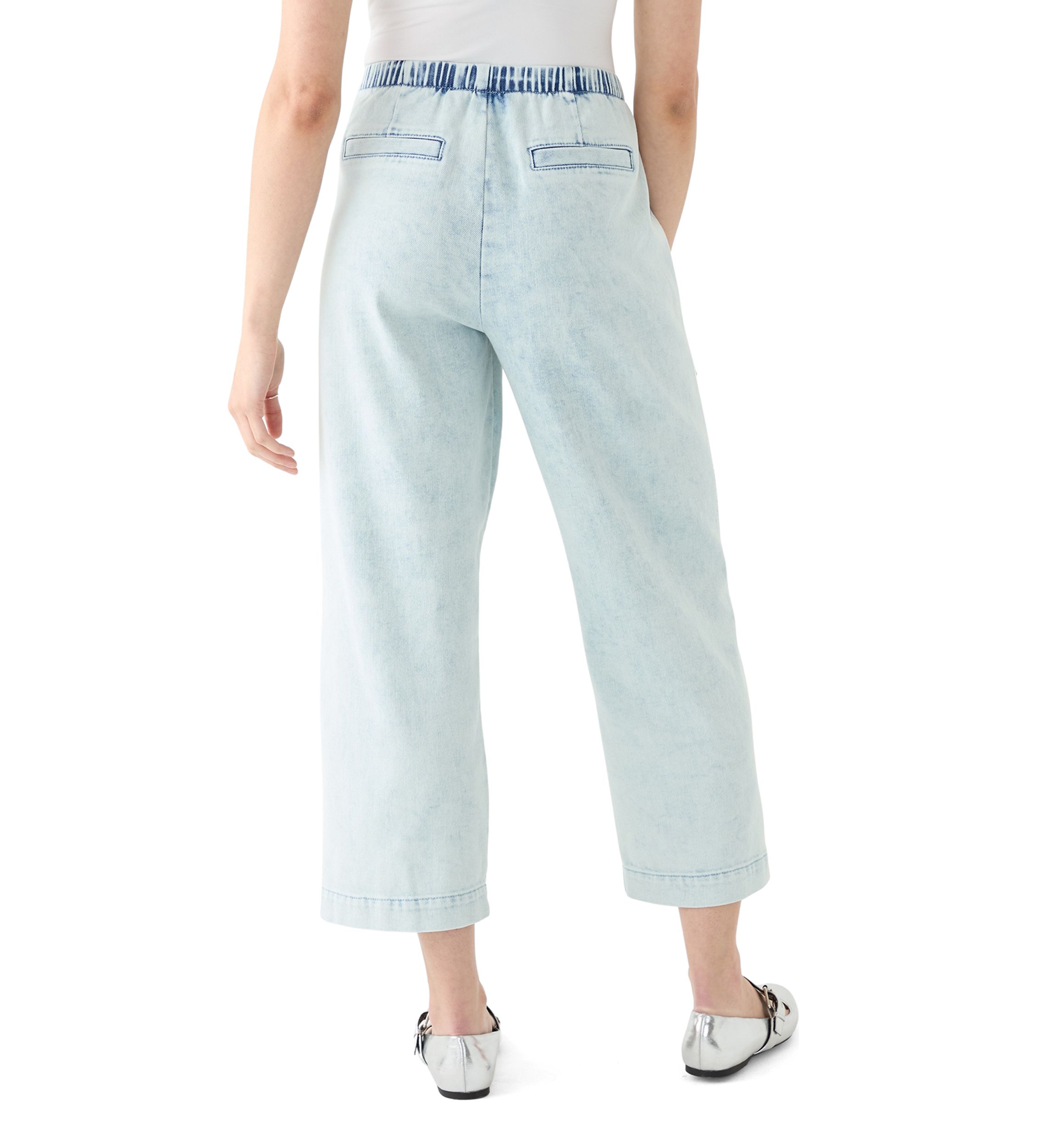 Womens Cropped Porkchop Pull On Pants