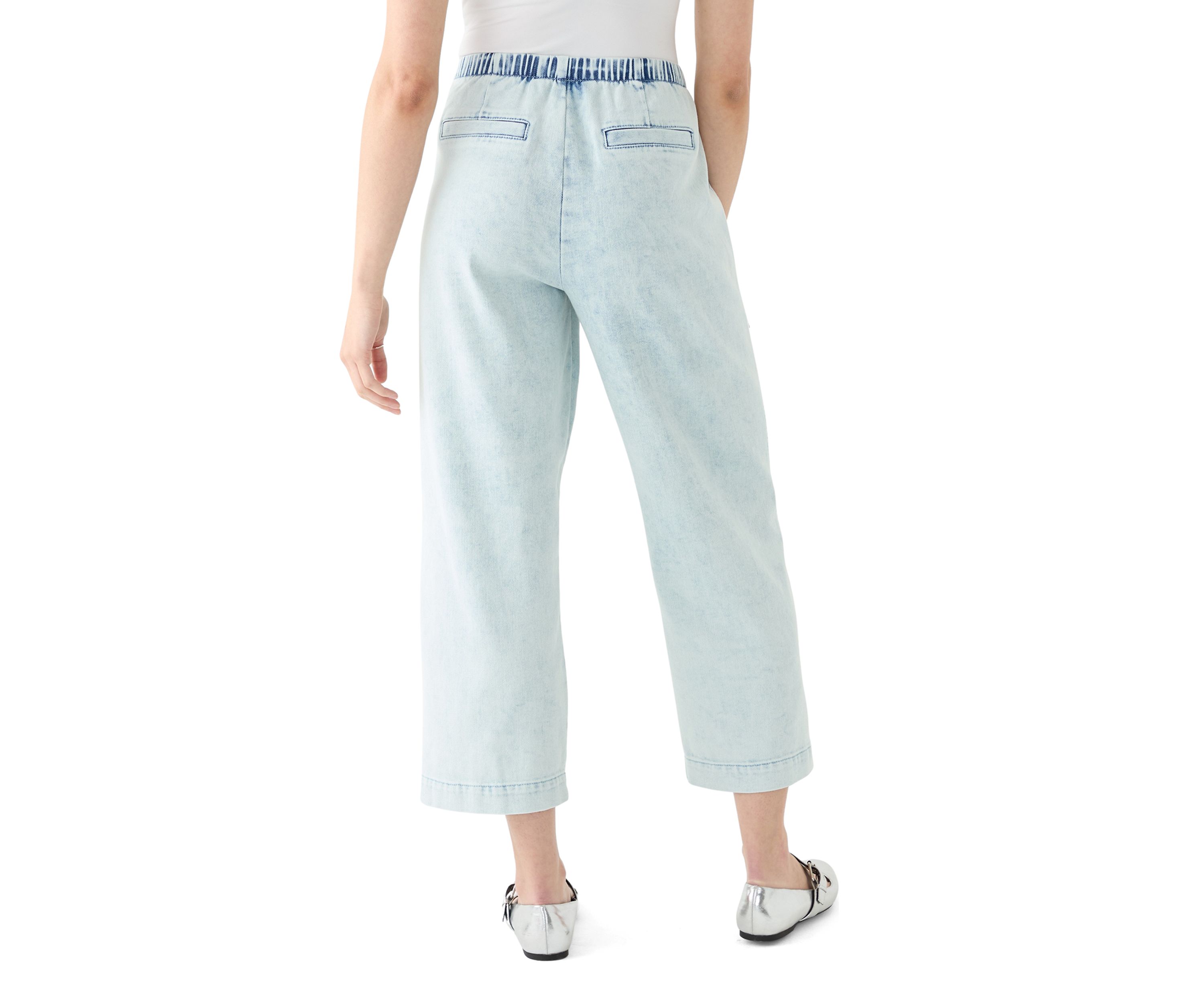 Womens Cropped Porkchop Pull On Pants