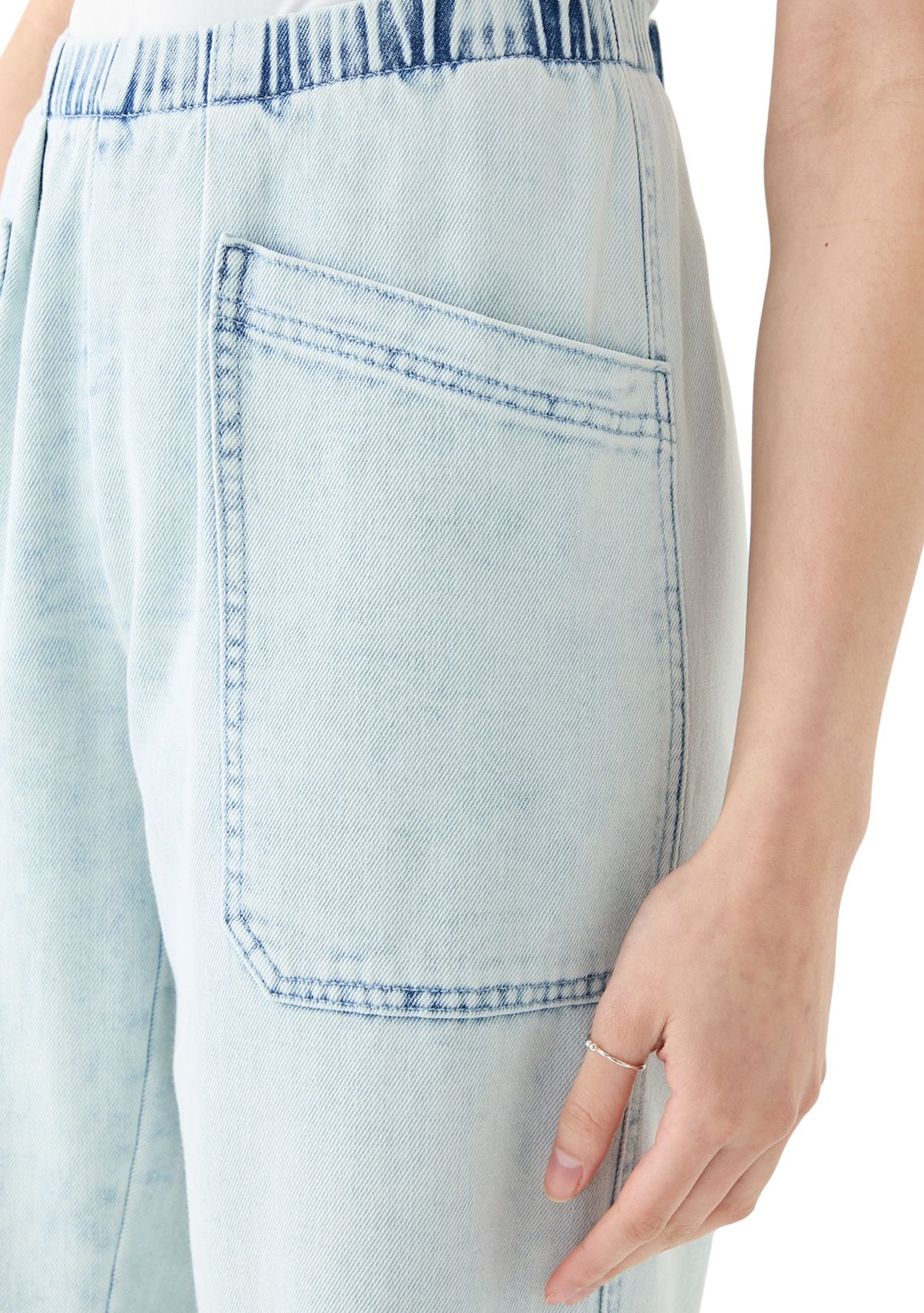 Womens Cropped Porkchop Pull On Pants