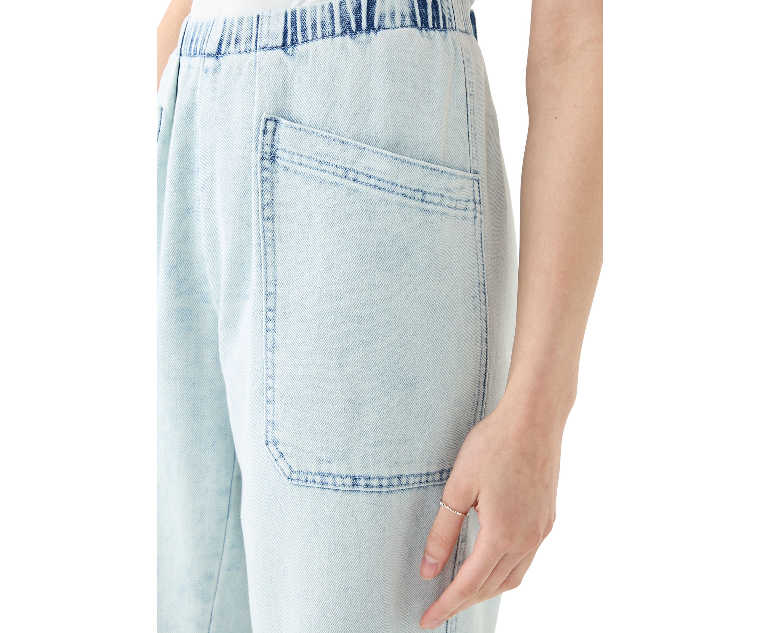 Womens Cropped Porkchop Pull On Pants