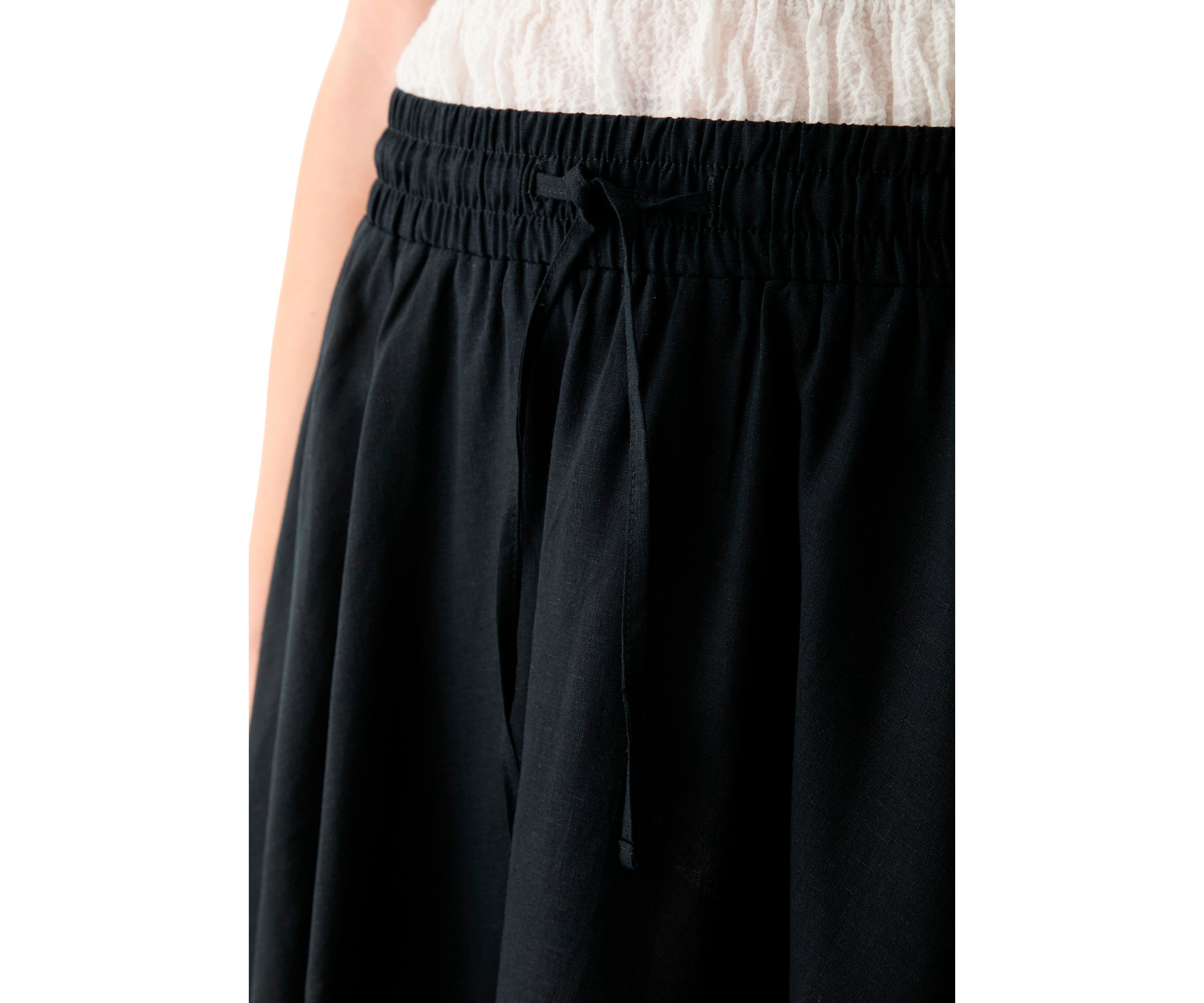 Womens Elastic Waist Mini Skort 