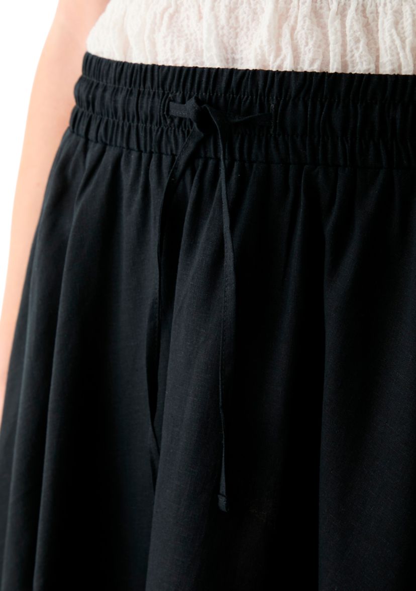 Womens Elastic Waist Mini Skort 