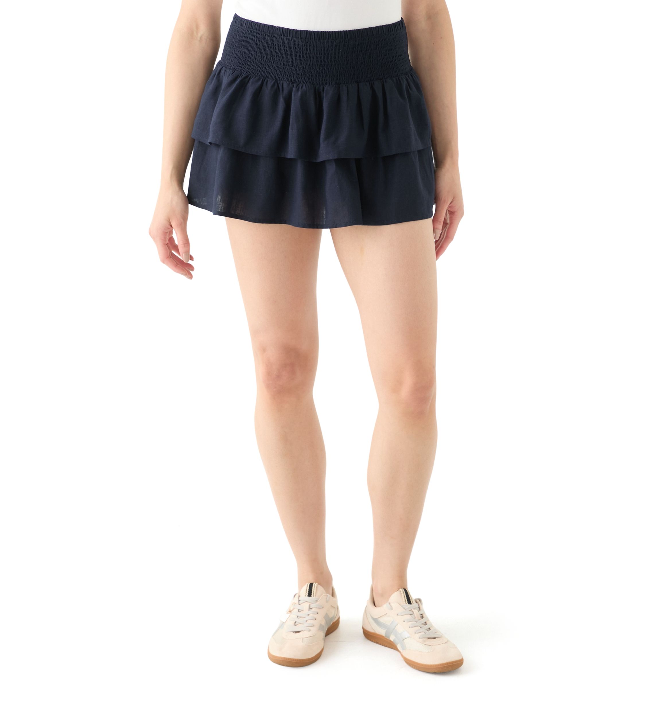 Womens Tiered Mini Skort