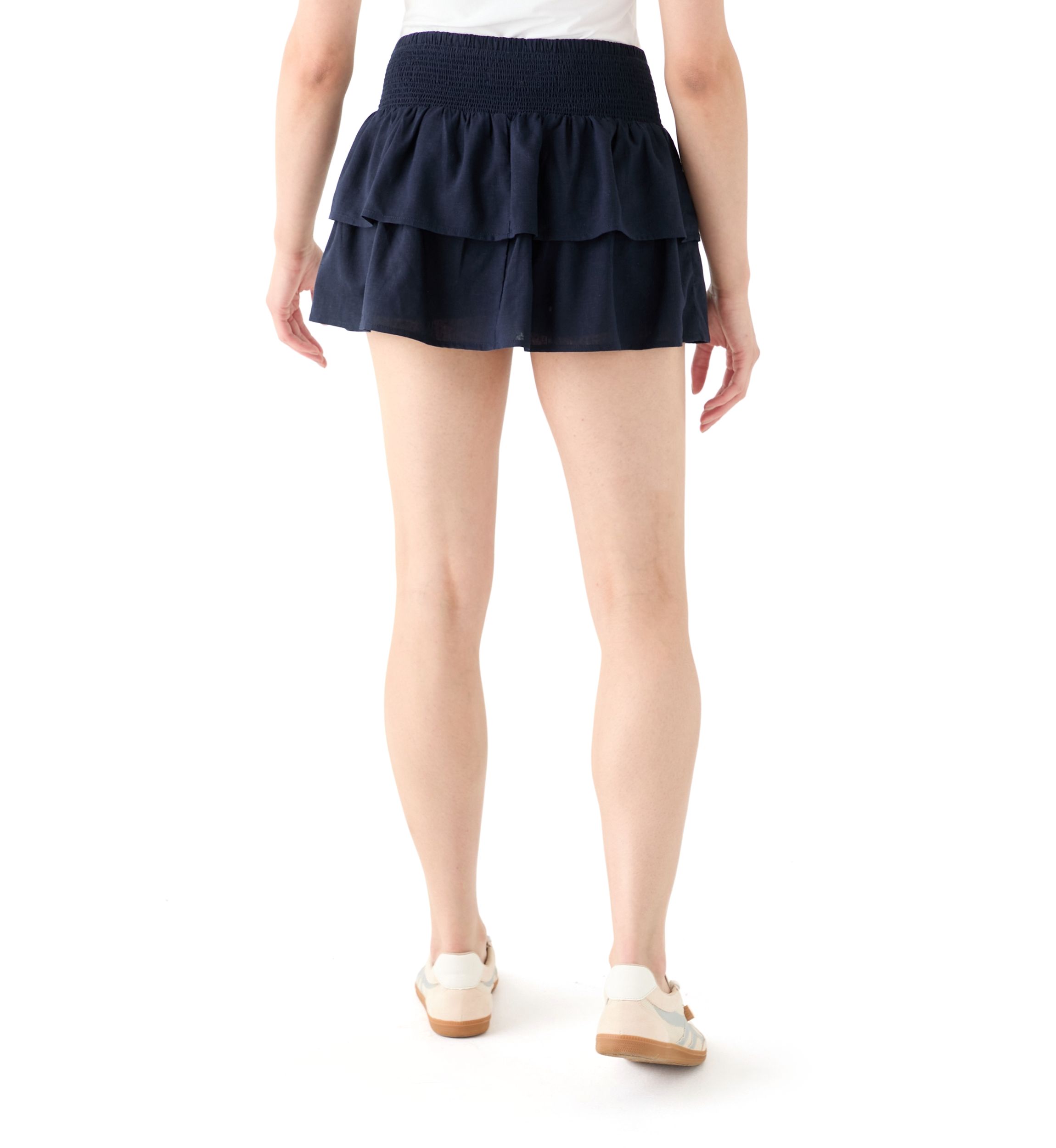 Womens Tiered Mini Skort