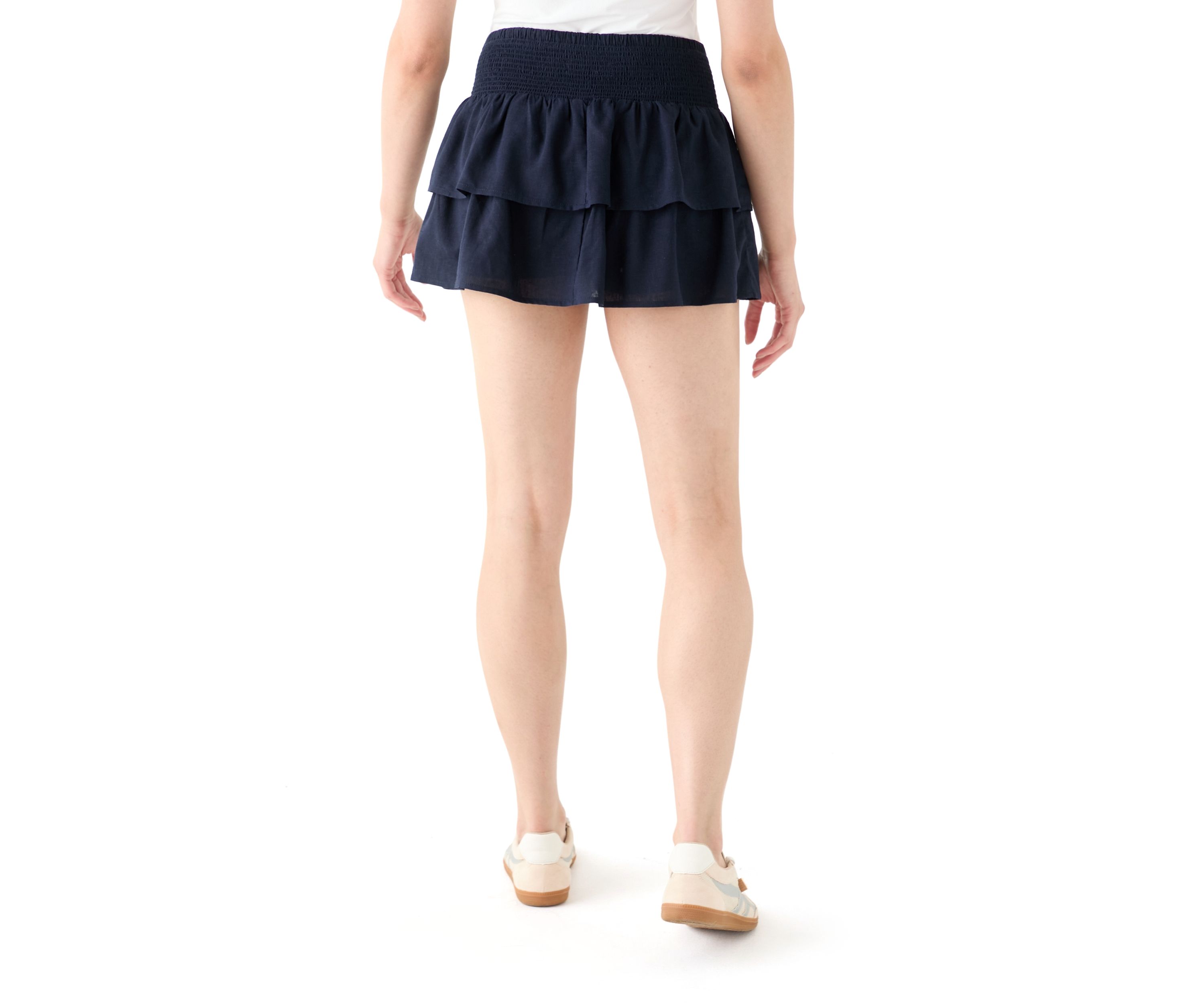Womens Tiered Mini Skort