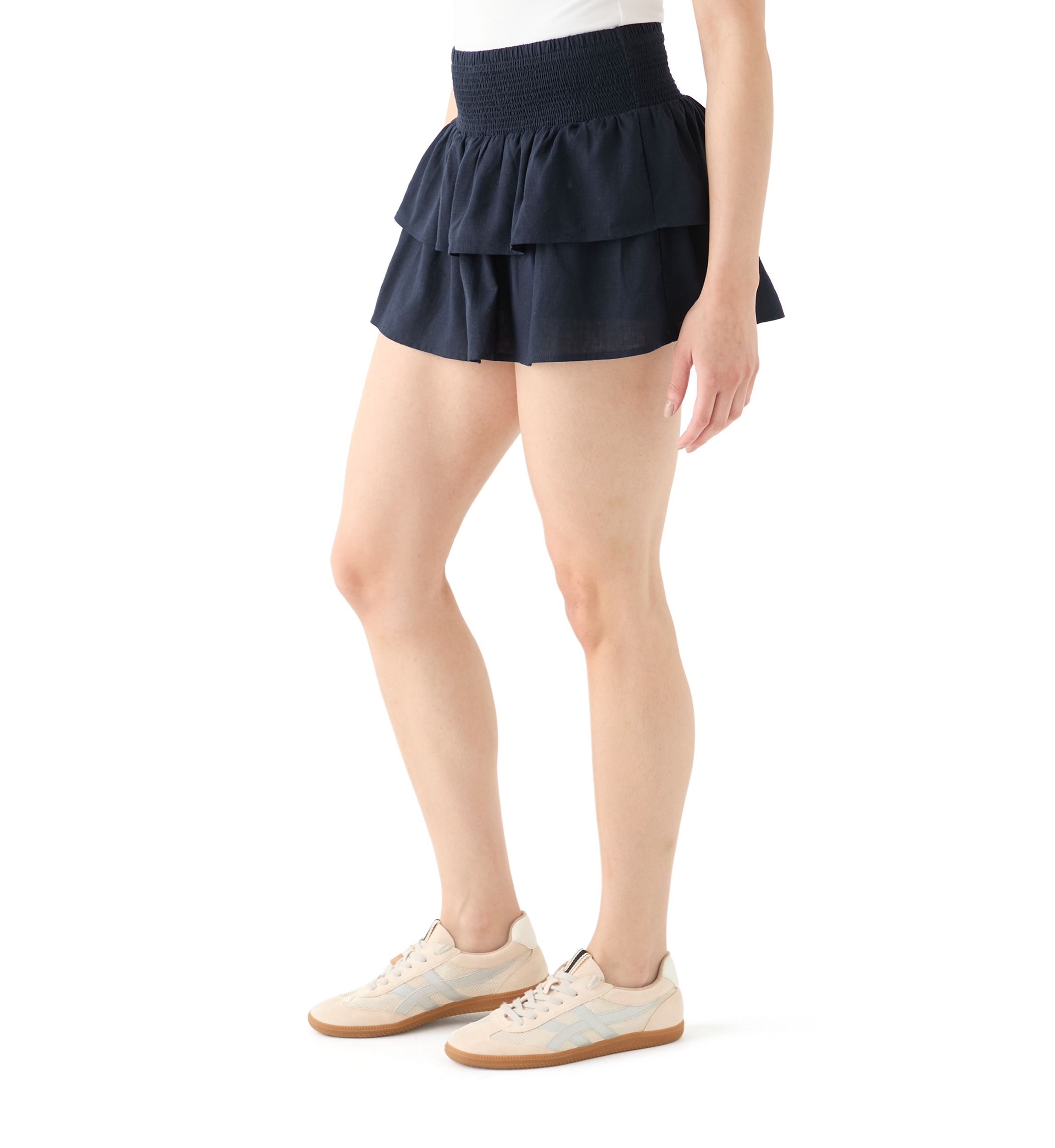 Womens Tiered Mini Skort