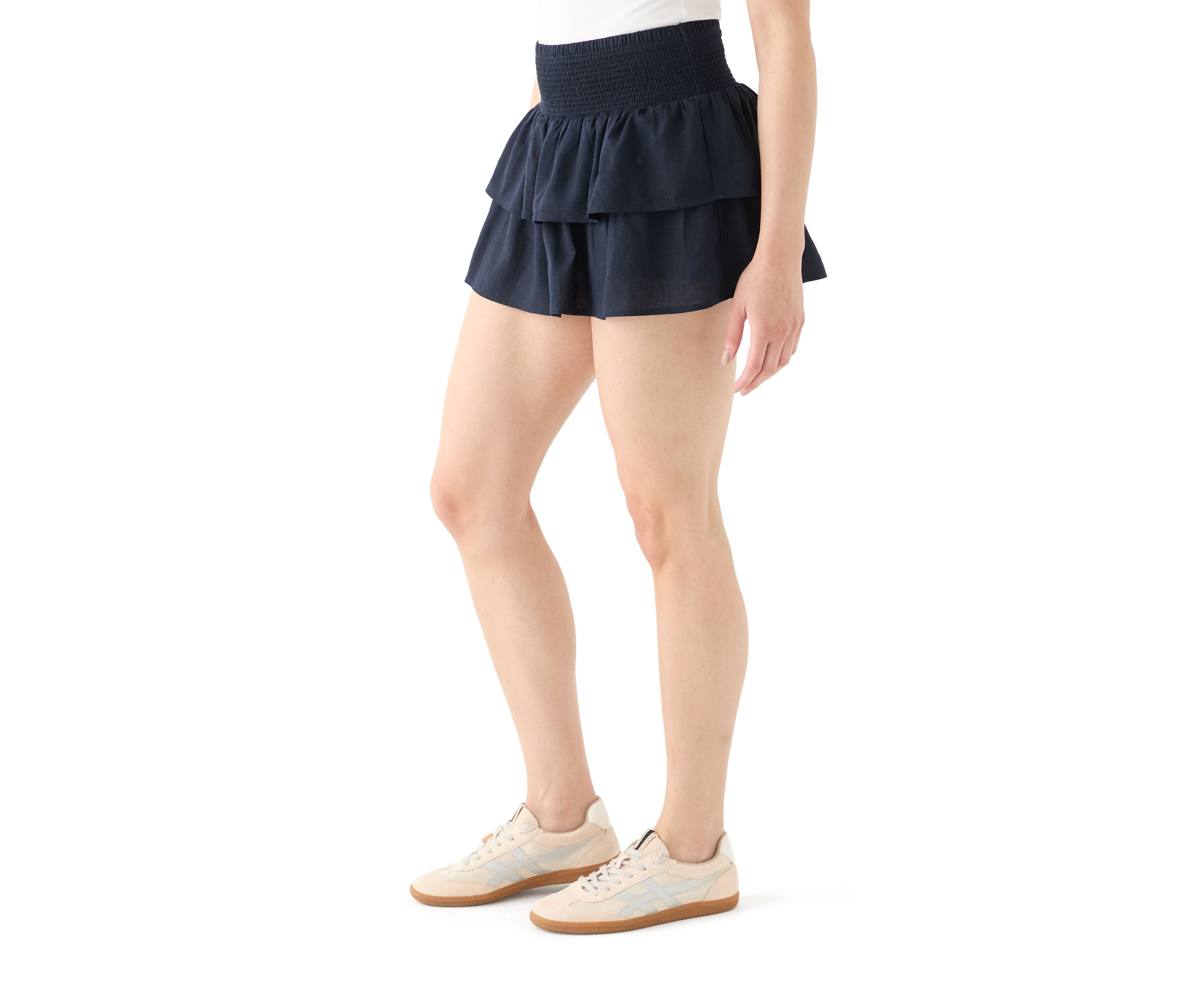 Womens Tiered Mini Skort