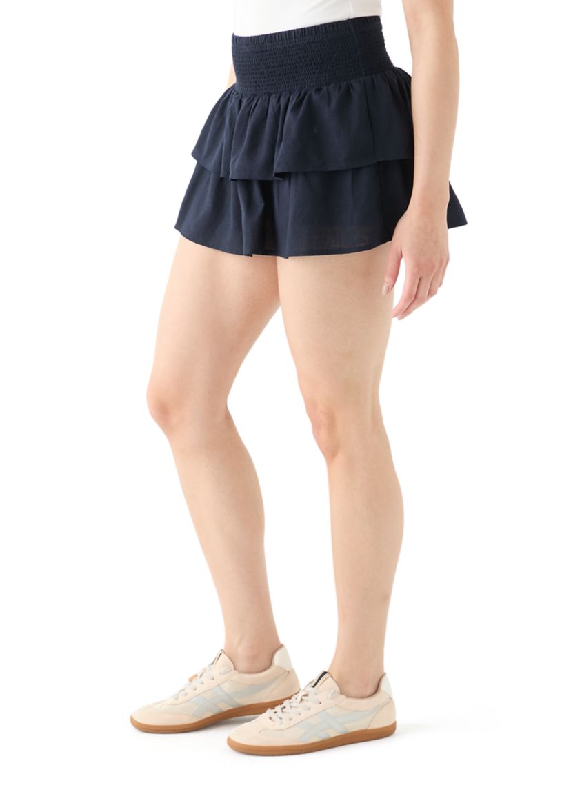 Womens Tiered Mini Skort