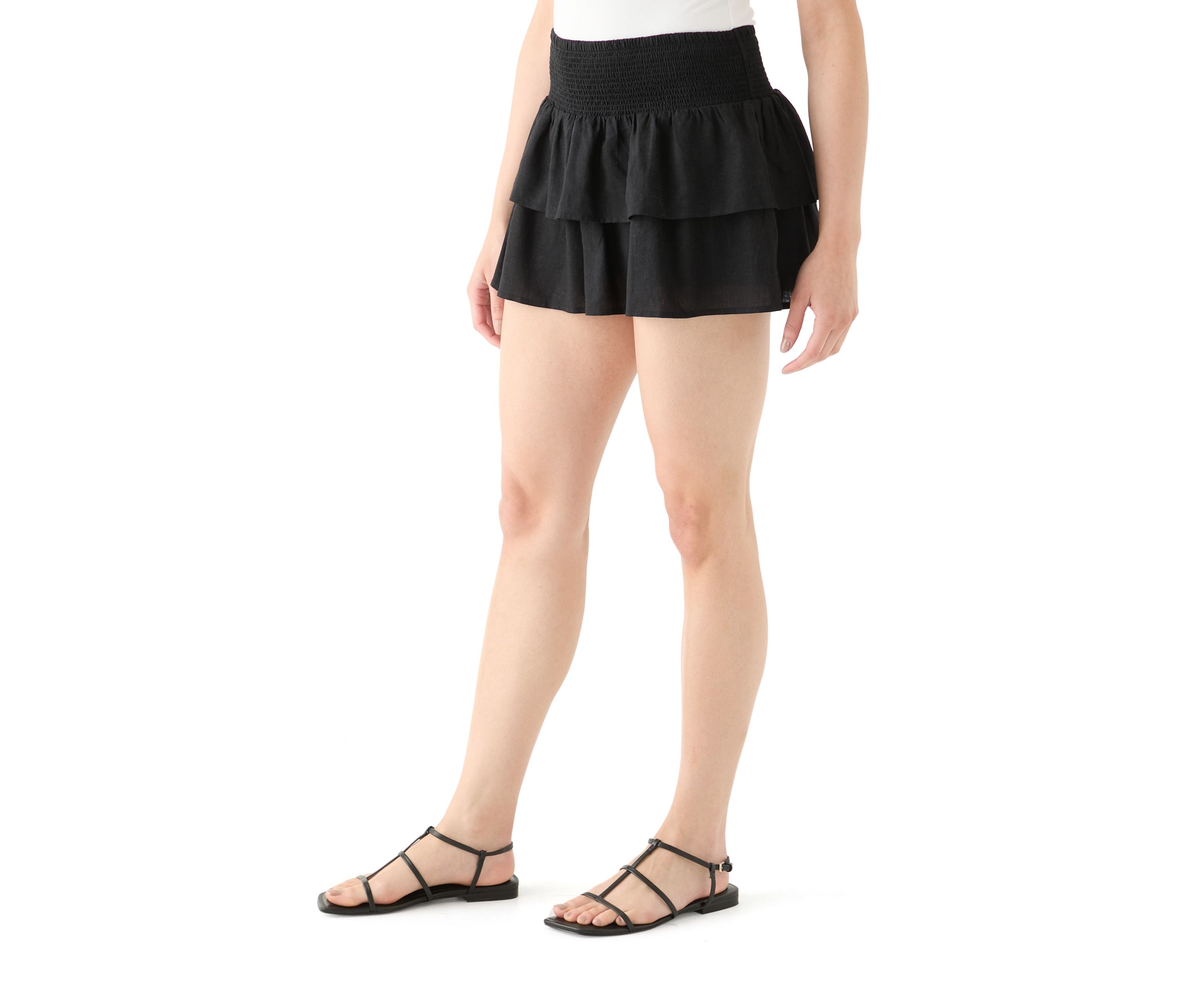 Womens Tiered Mini Skort