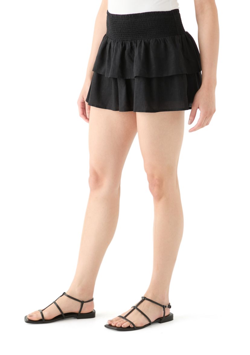 Womens Tiered Mini Skort