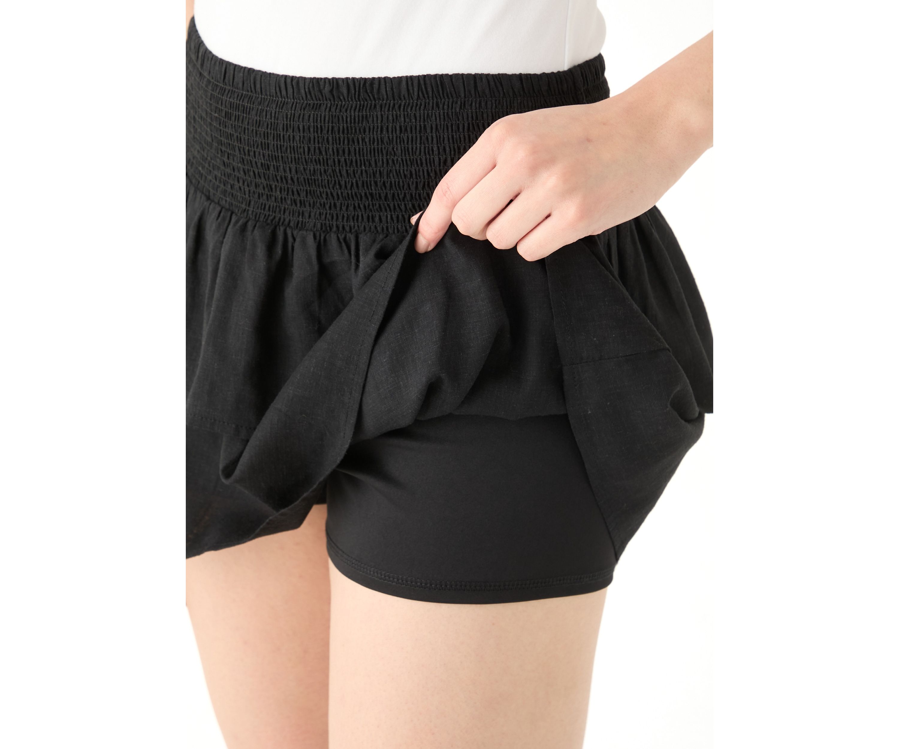 Womens Tiered Mini Skort