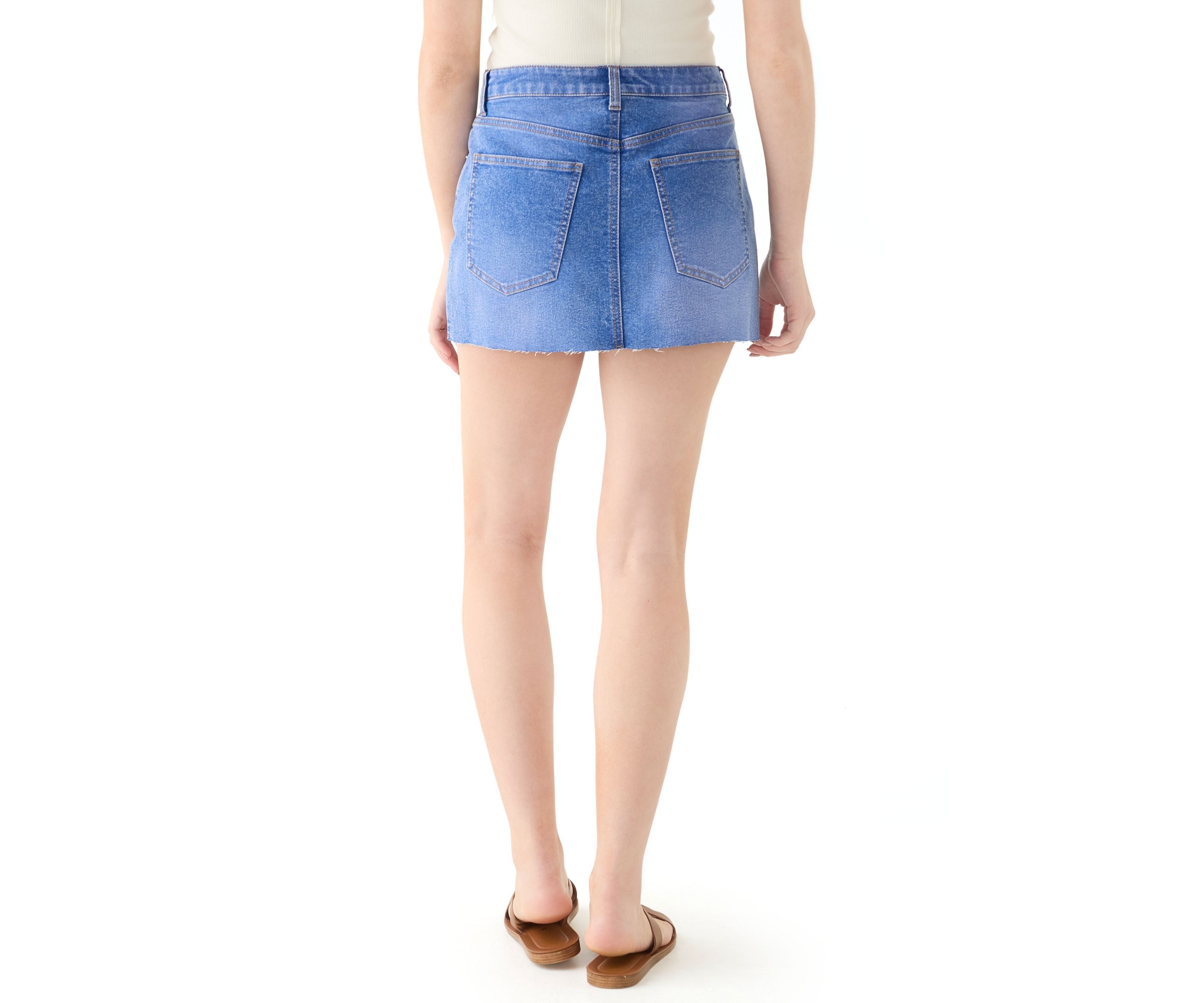 Womens Classic Denim Mini Skirt