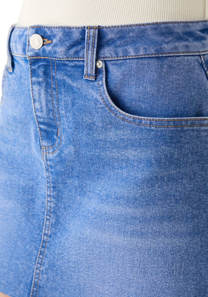 Womens Classic Denim Mini Skirt