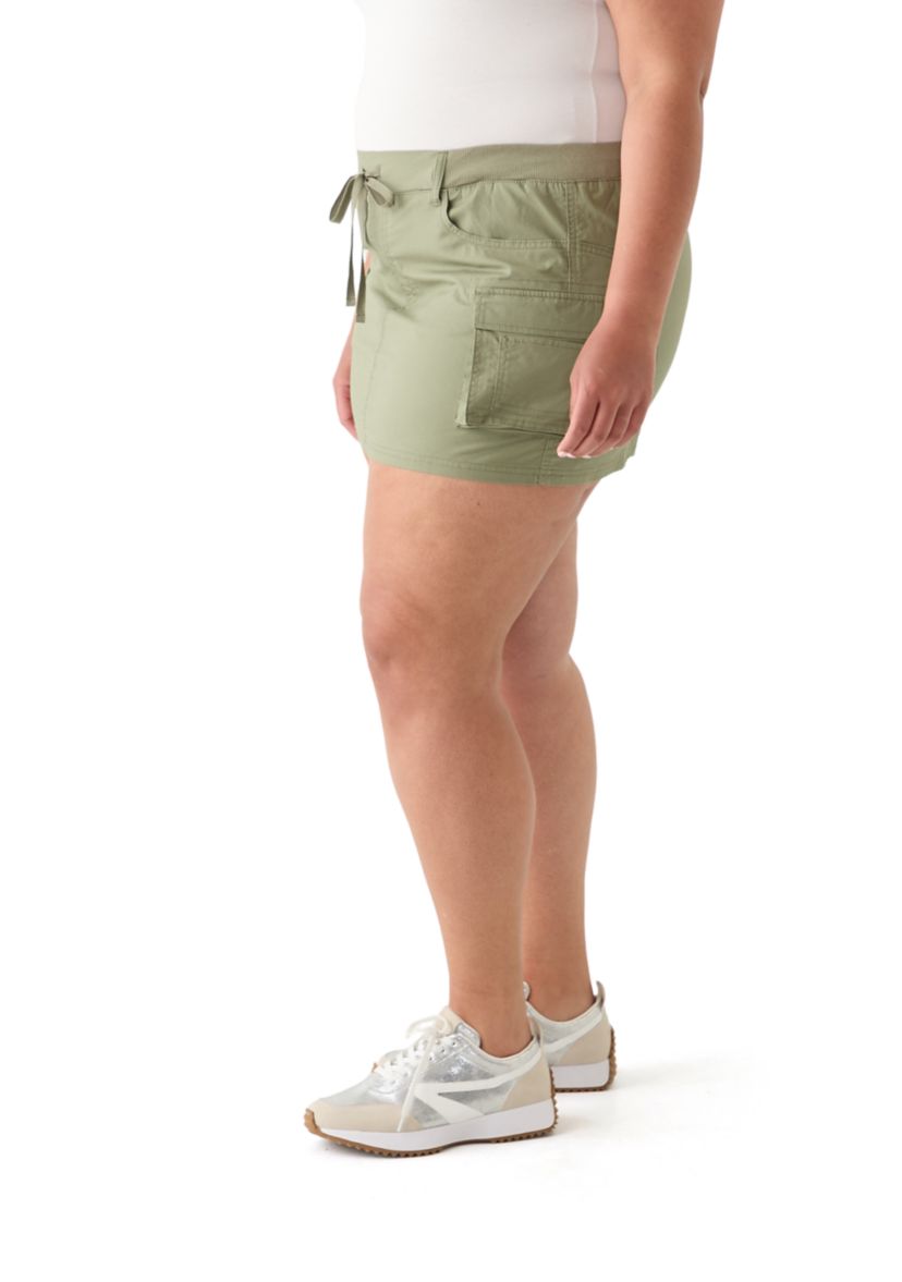 Plus Size Cargo Skirt