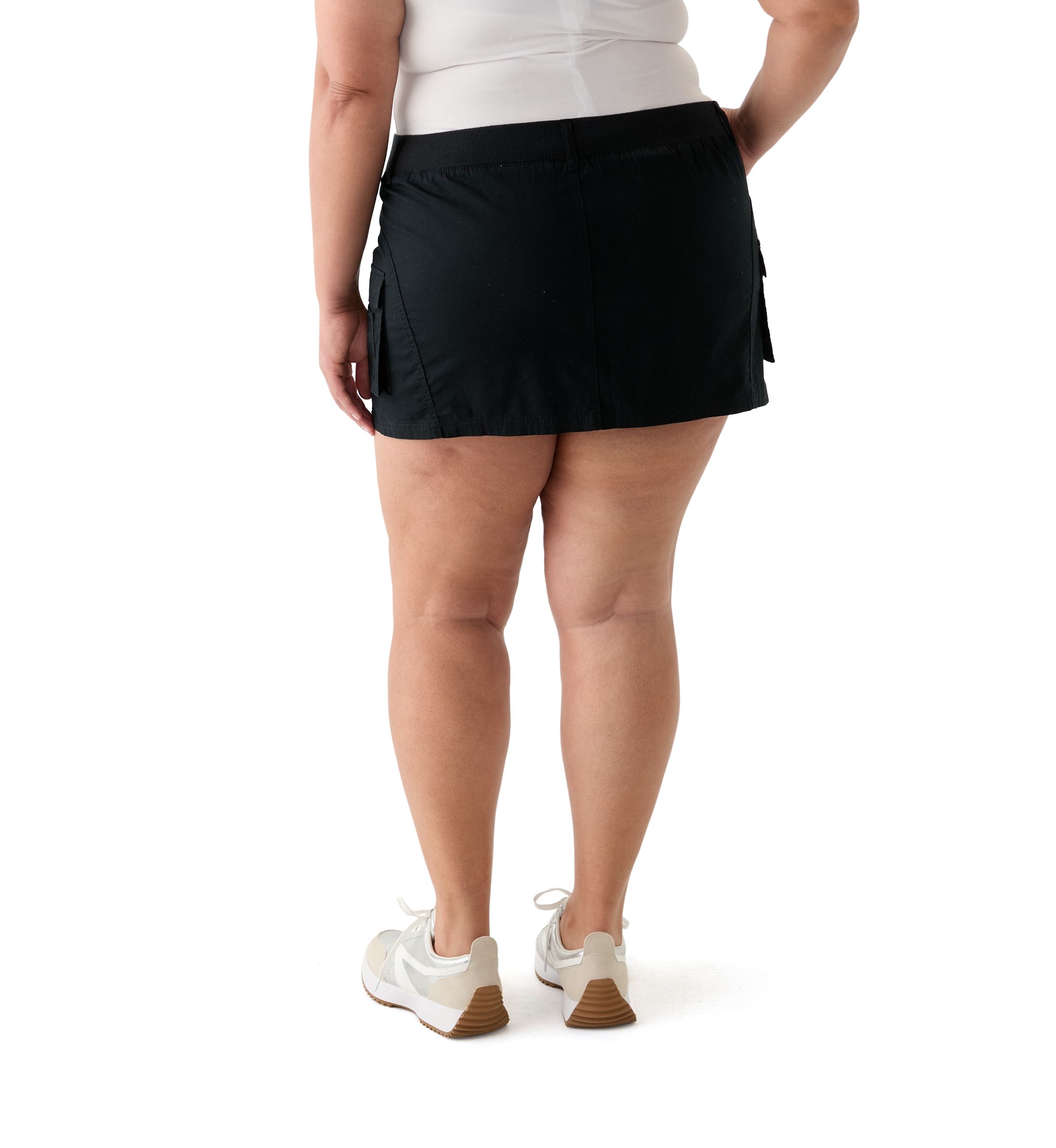 Plus Size Cargo Skirt