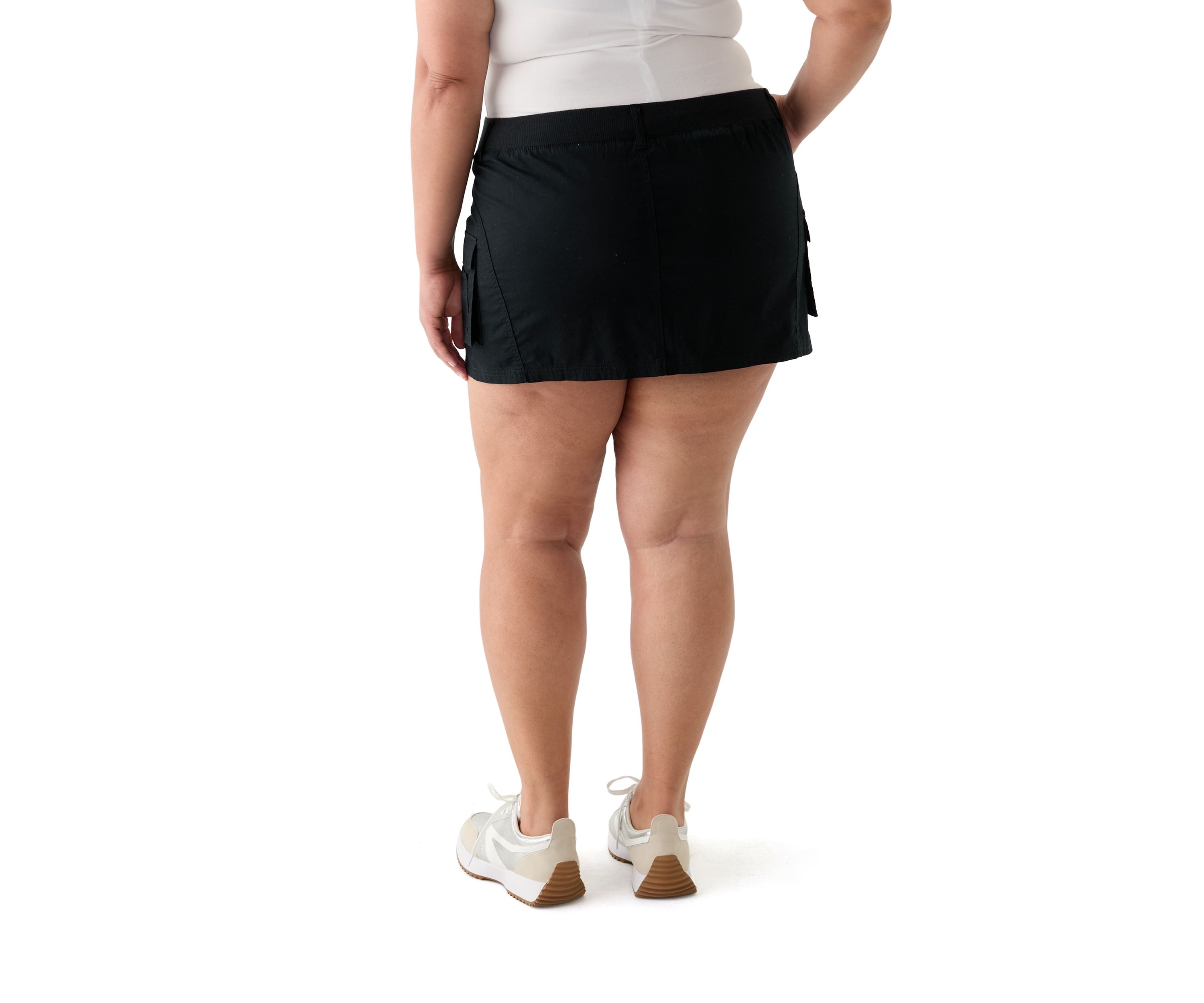 Plus Size Cargo Skirt