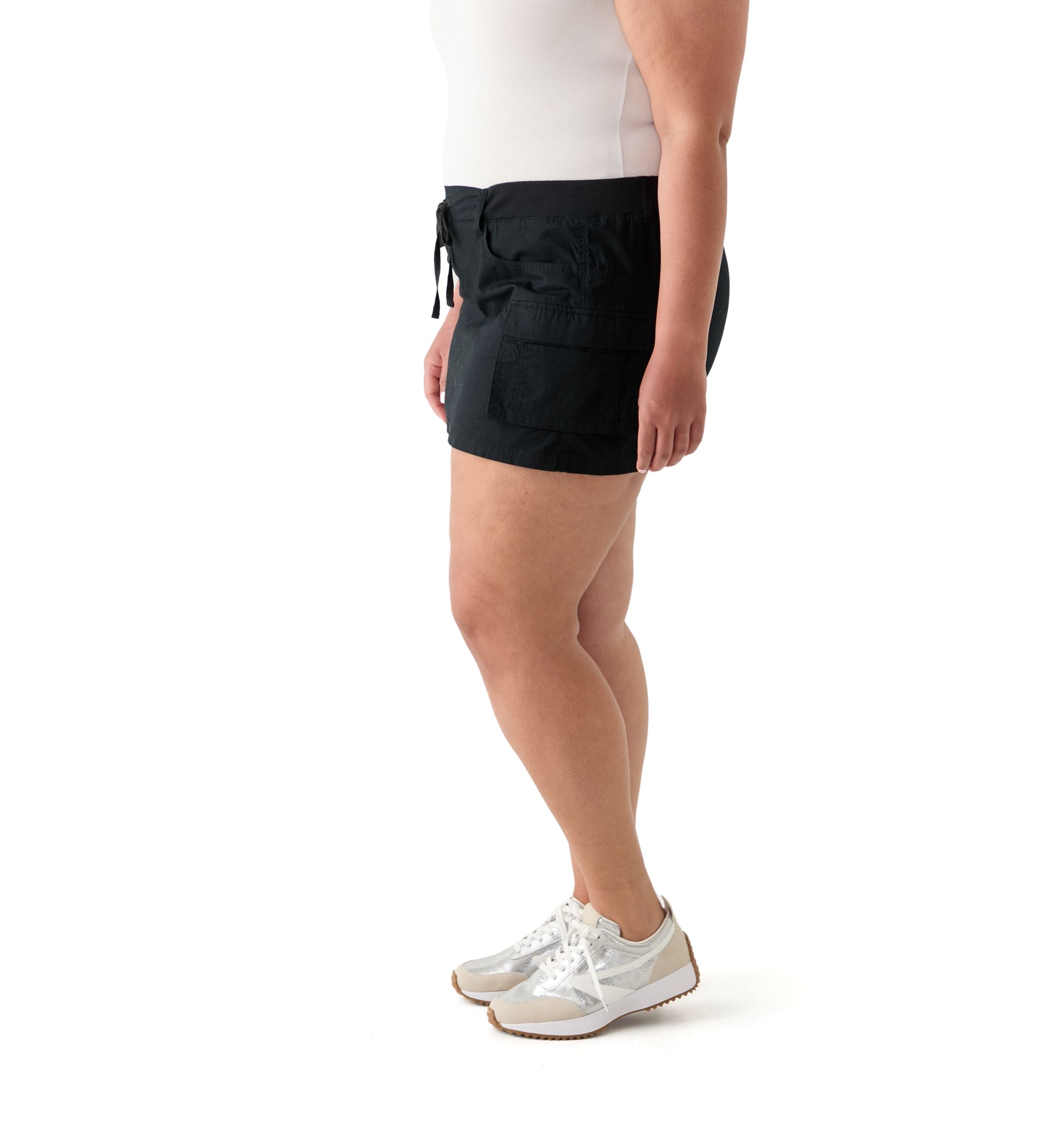 Plus Size Cargo Skirt