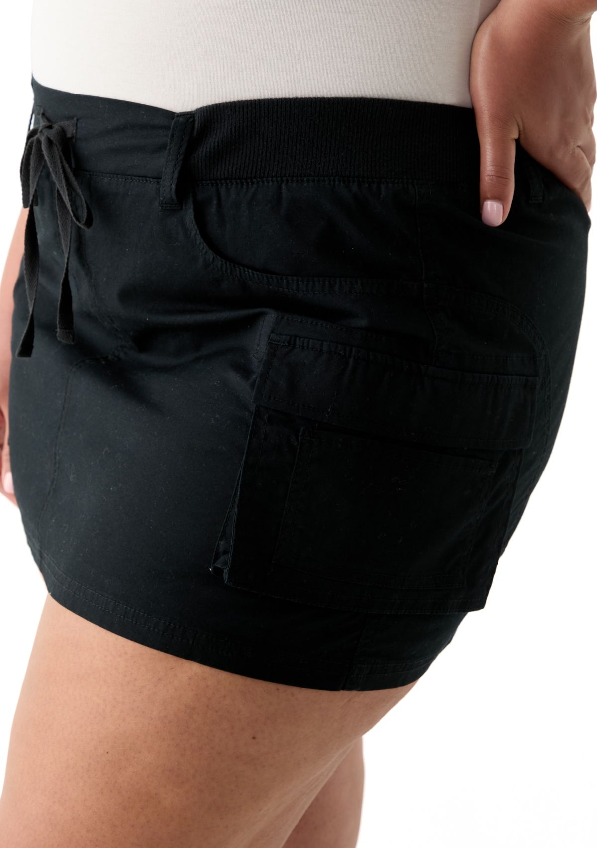 Plus Size Cargo Skirt