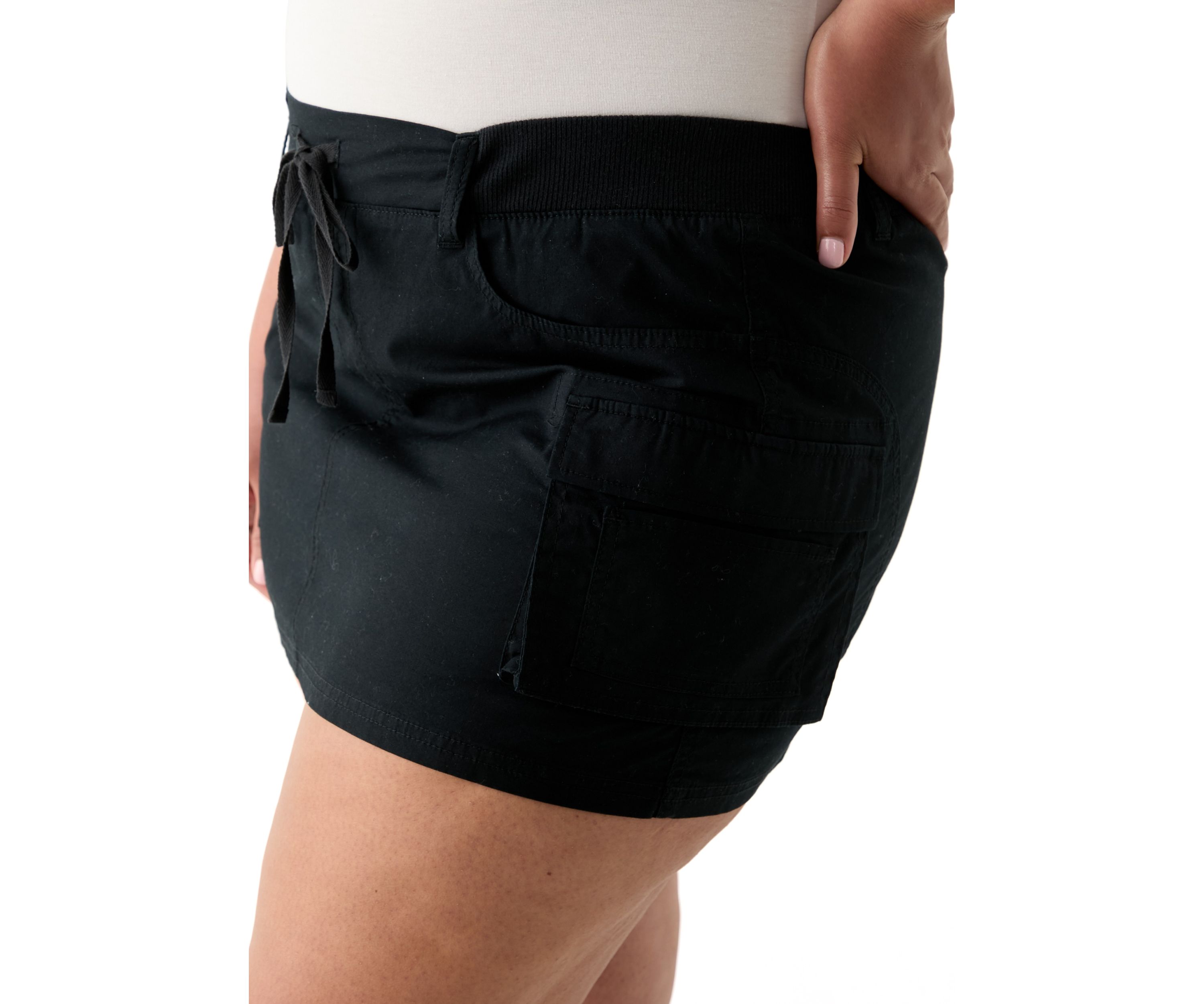 Plus Size Cargo Skirt