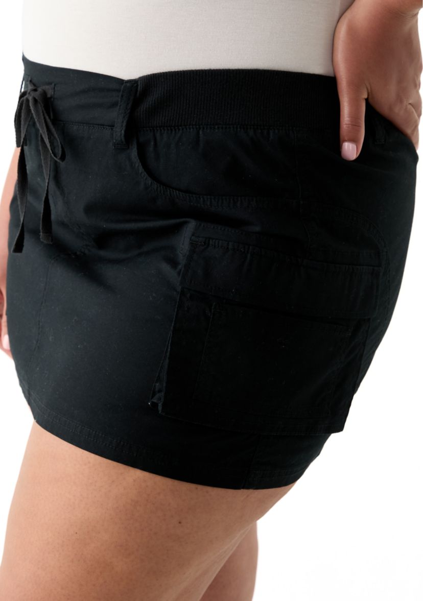 Plus Size Cargo Skirt