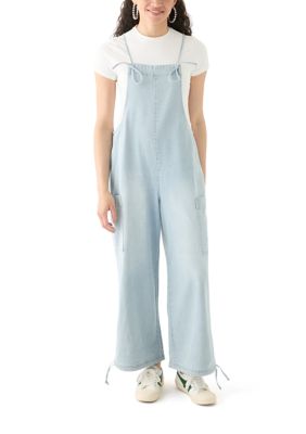 Vanilla Star Women's Ultra Cozy Denim O'Neall Overalls, XL