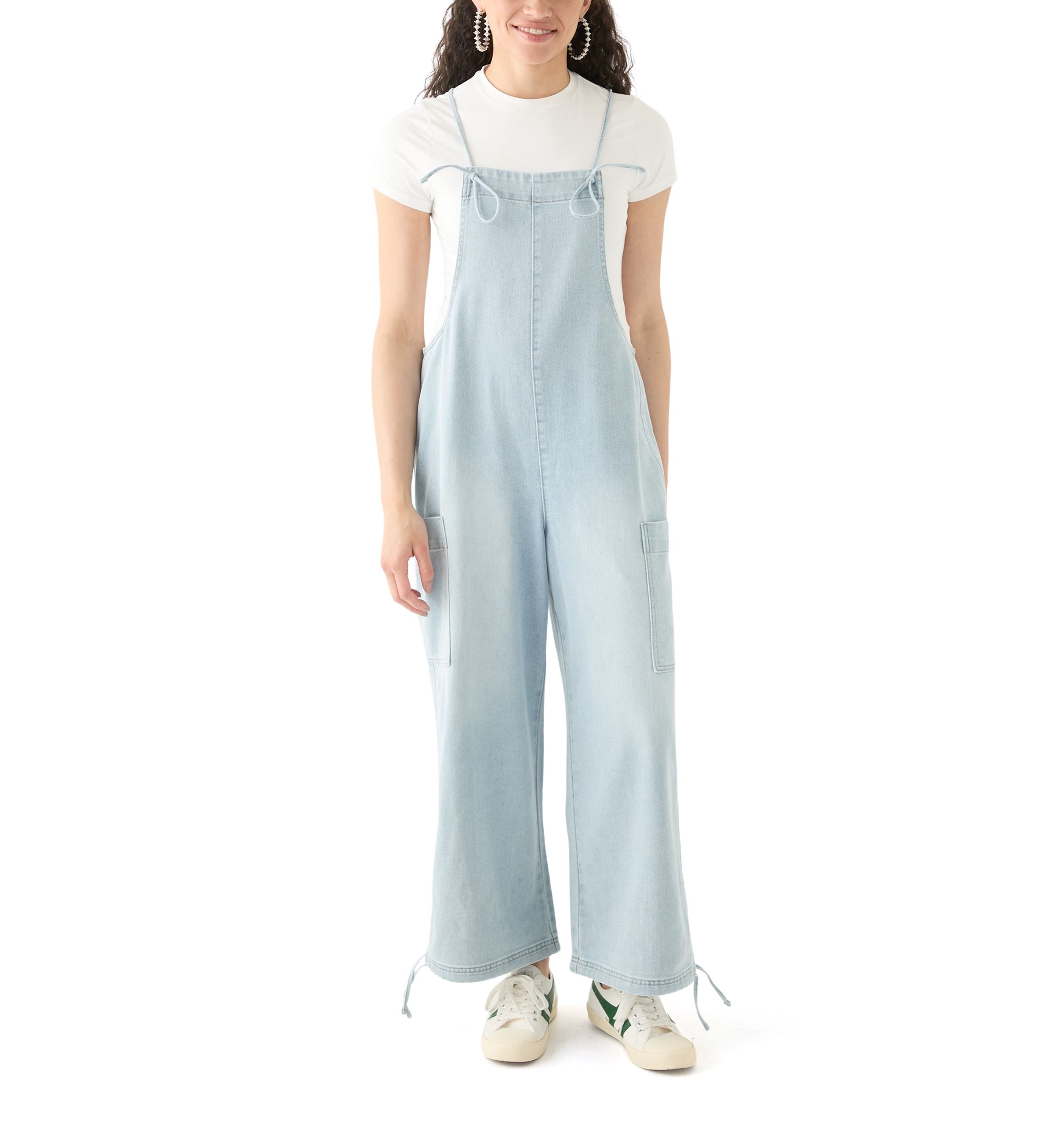 Vanilla Star Women's Ultra Cozy Denim O'Neall Overalls | Belk