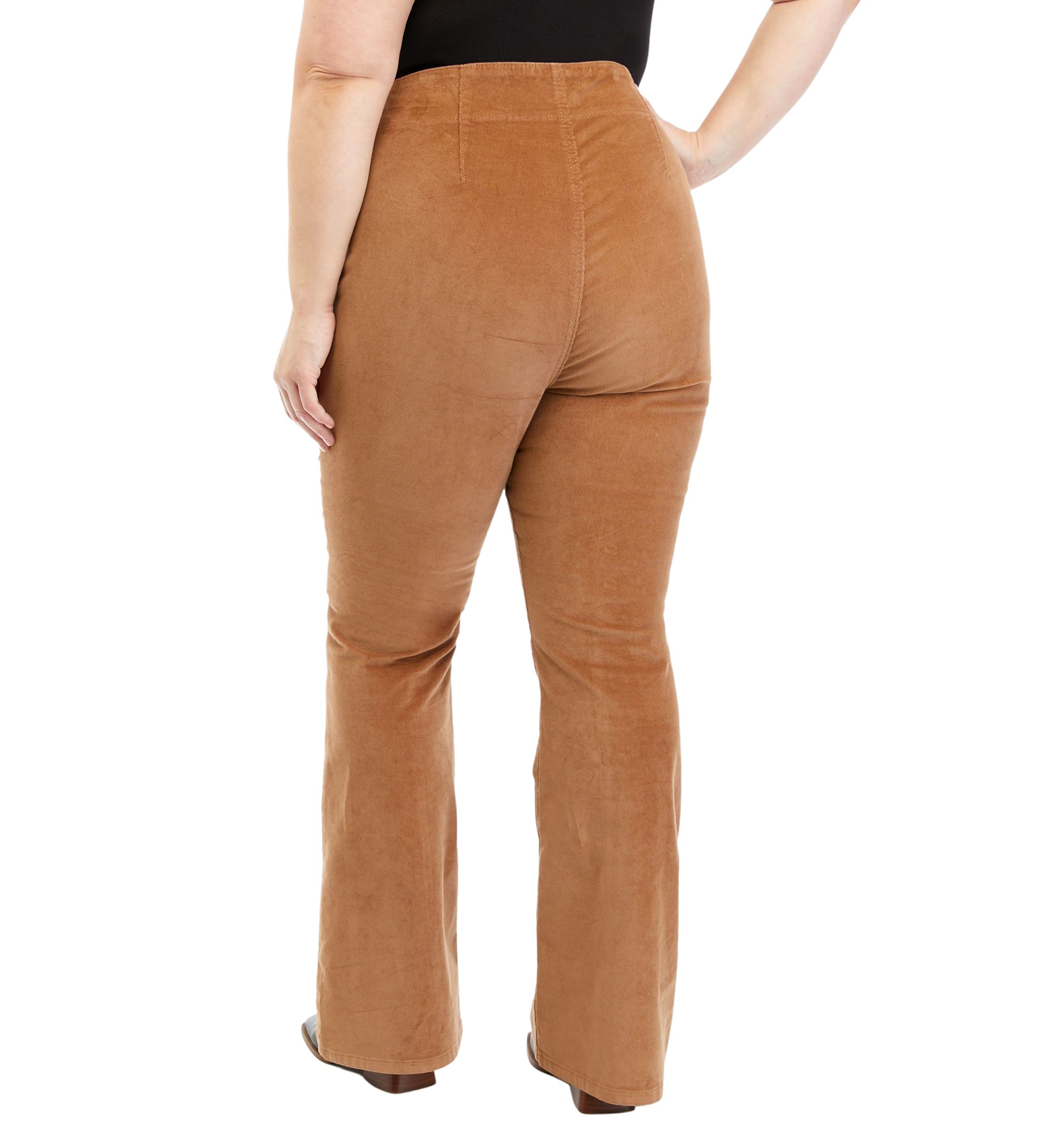 Plus Size Corduroy Flare Pants