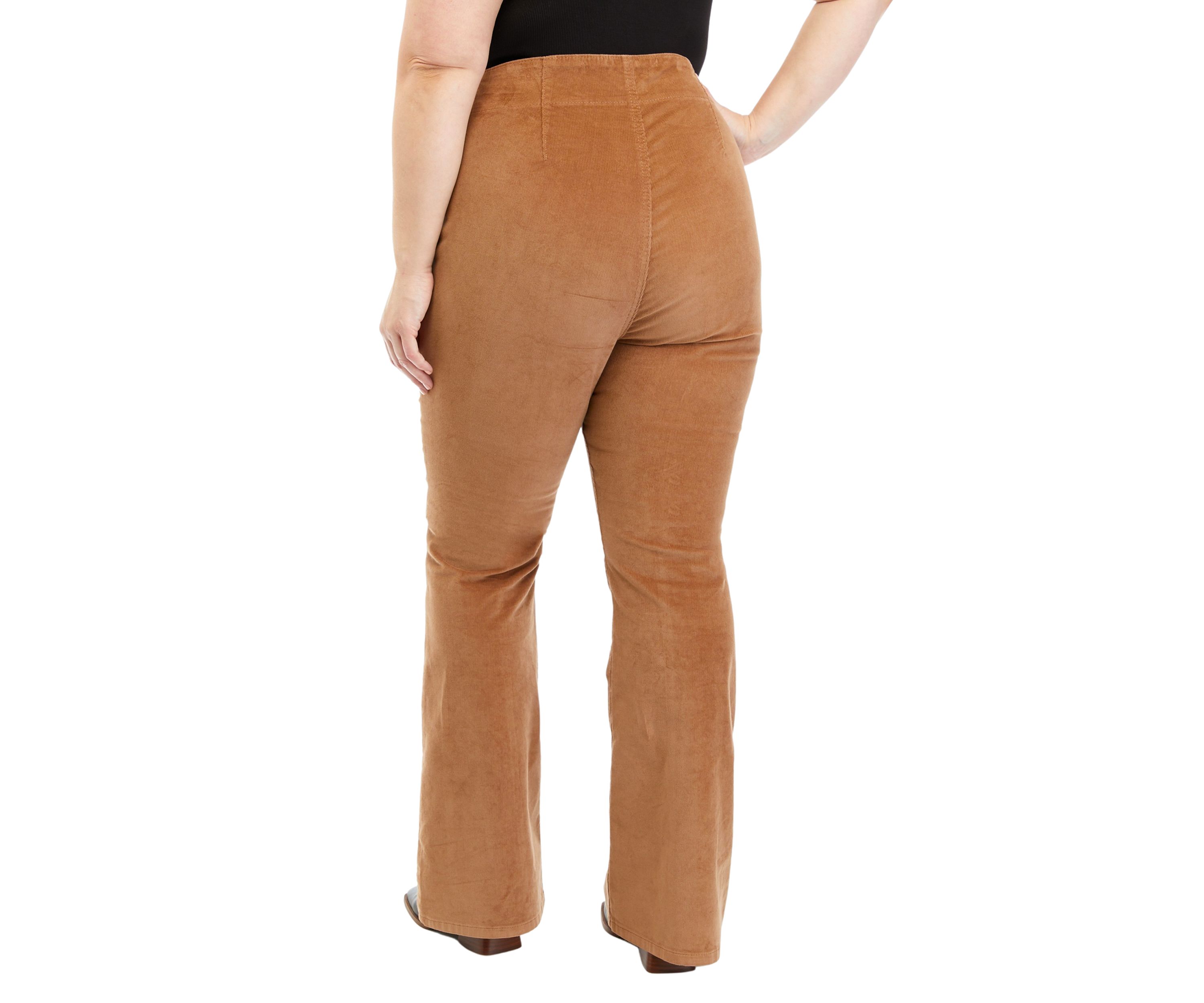 Plus Size Corduroy Flare Pants