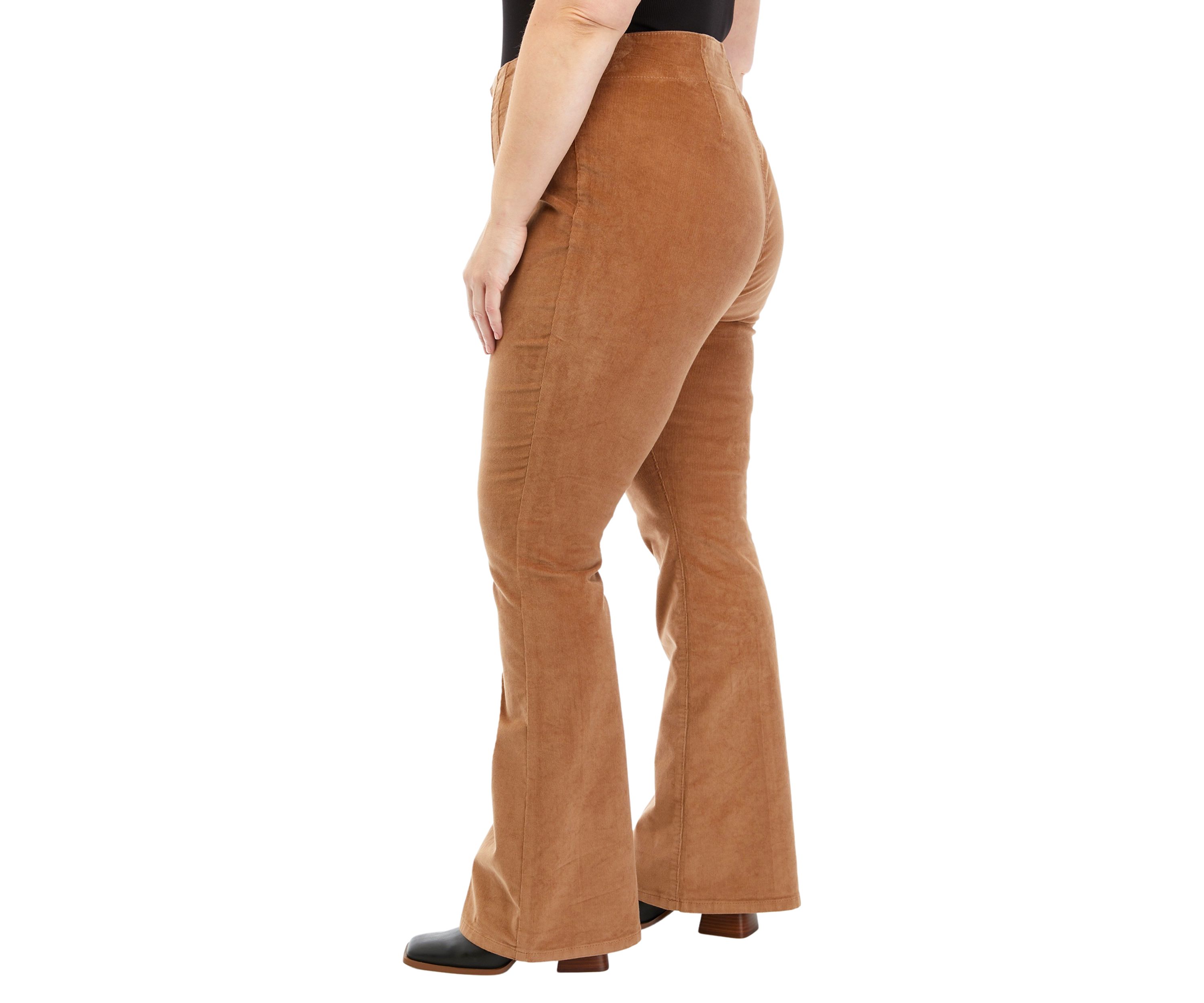 Plus Size Corduroy Flare Pants