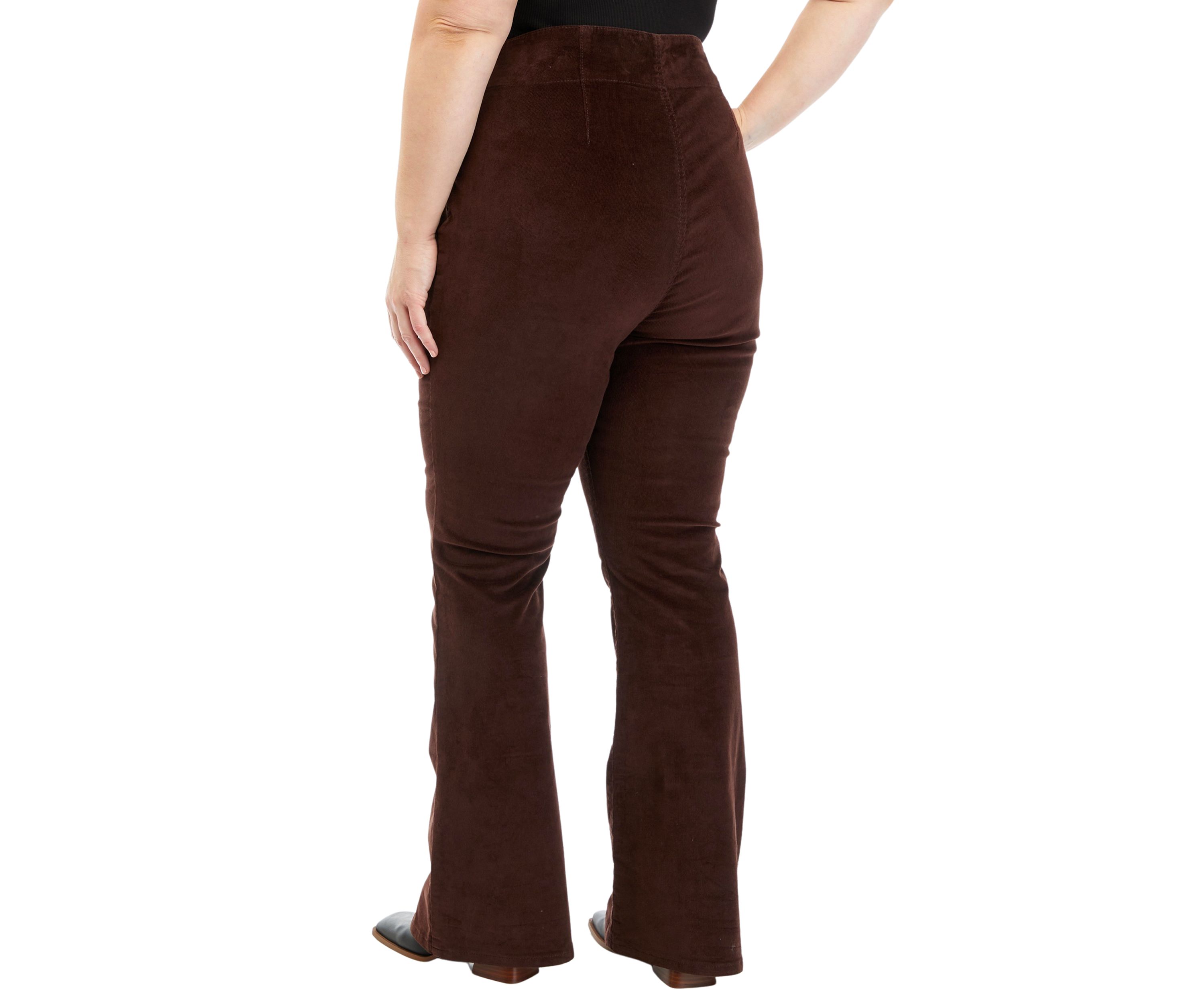  Plus Size Corduroy Flare Pants 