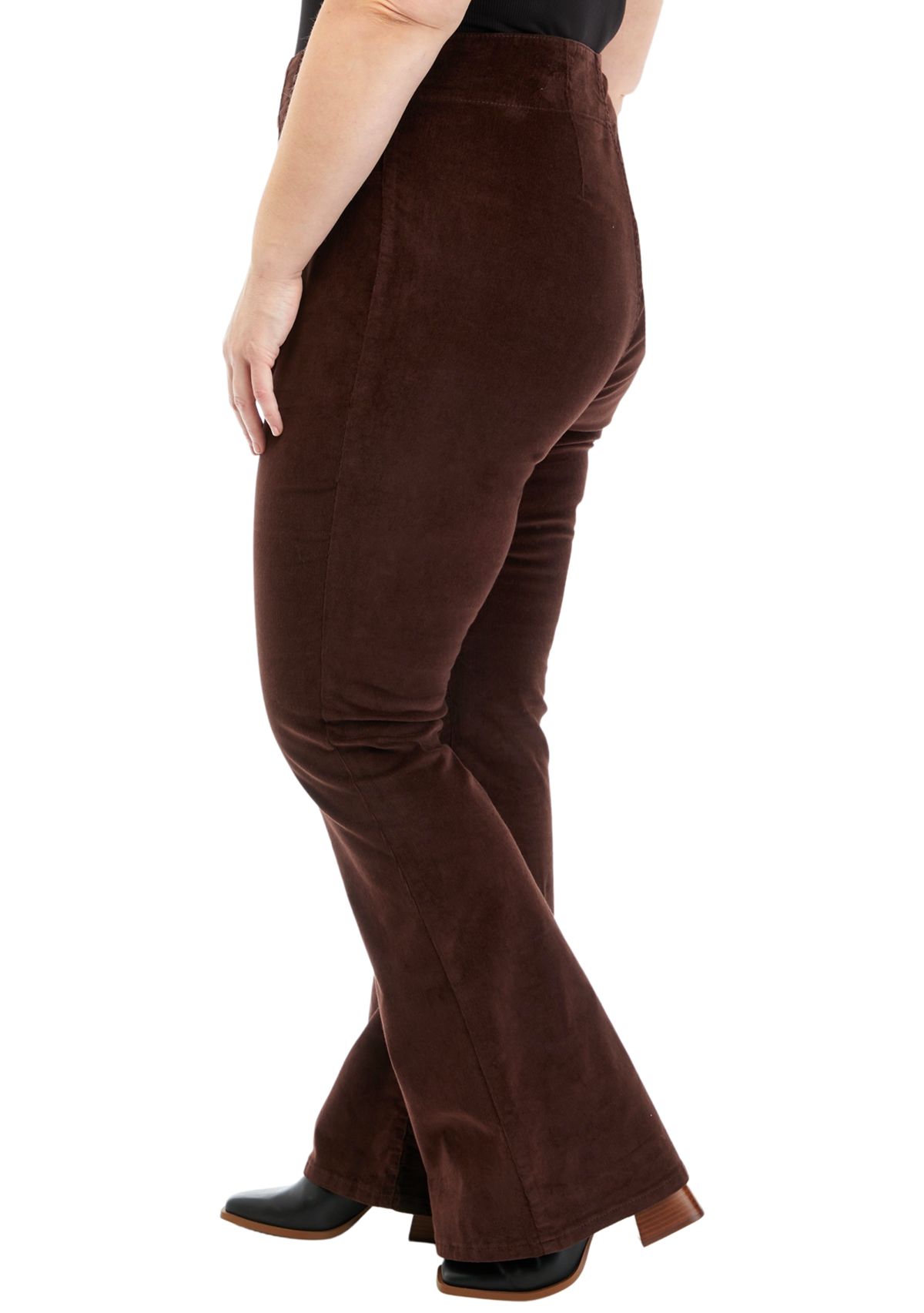  Plus Size Corduroy Flare Pants 