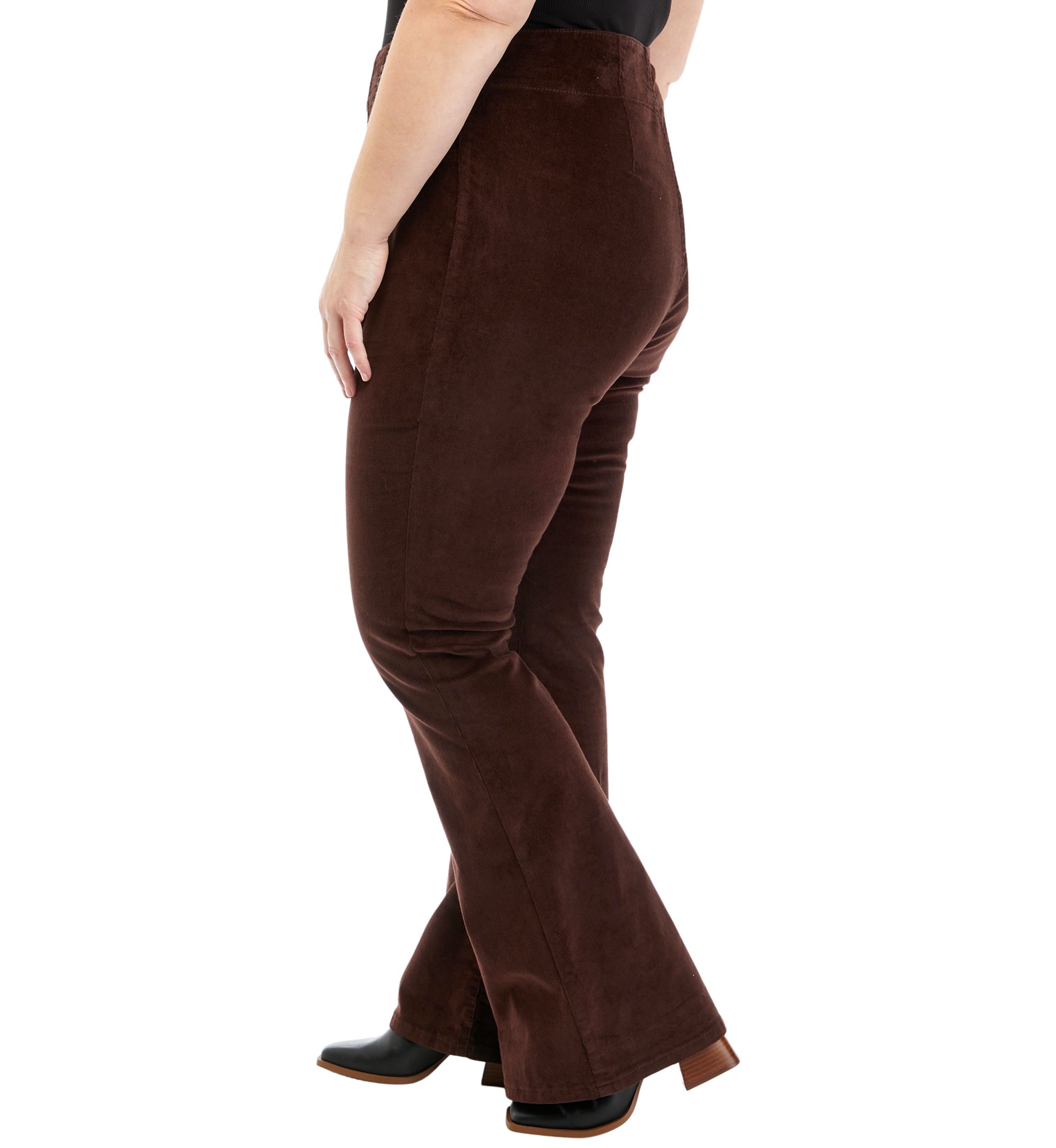  Plus Size Corduroy Flare Pants 