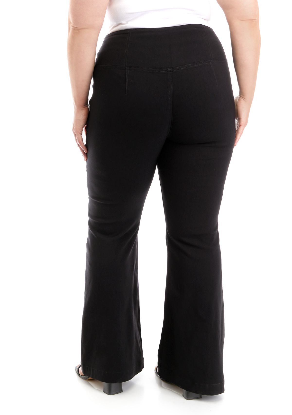 Plus Size V-Front Pull On Pants