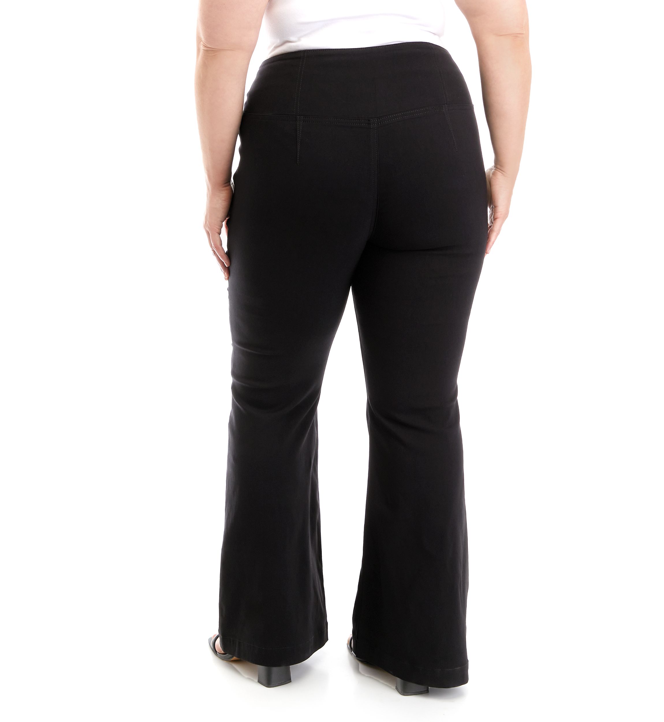 Plus Size V-Front Pull On Pants