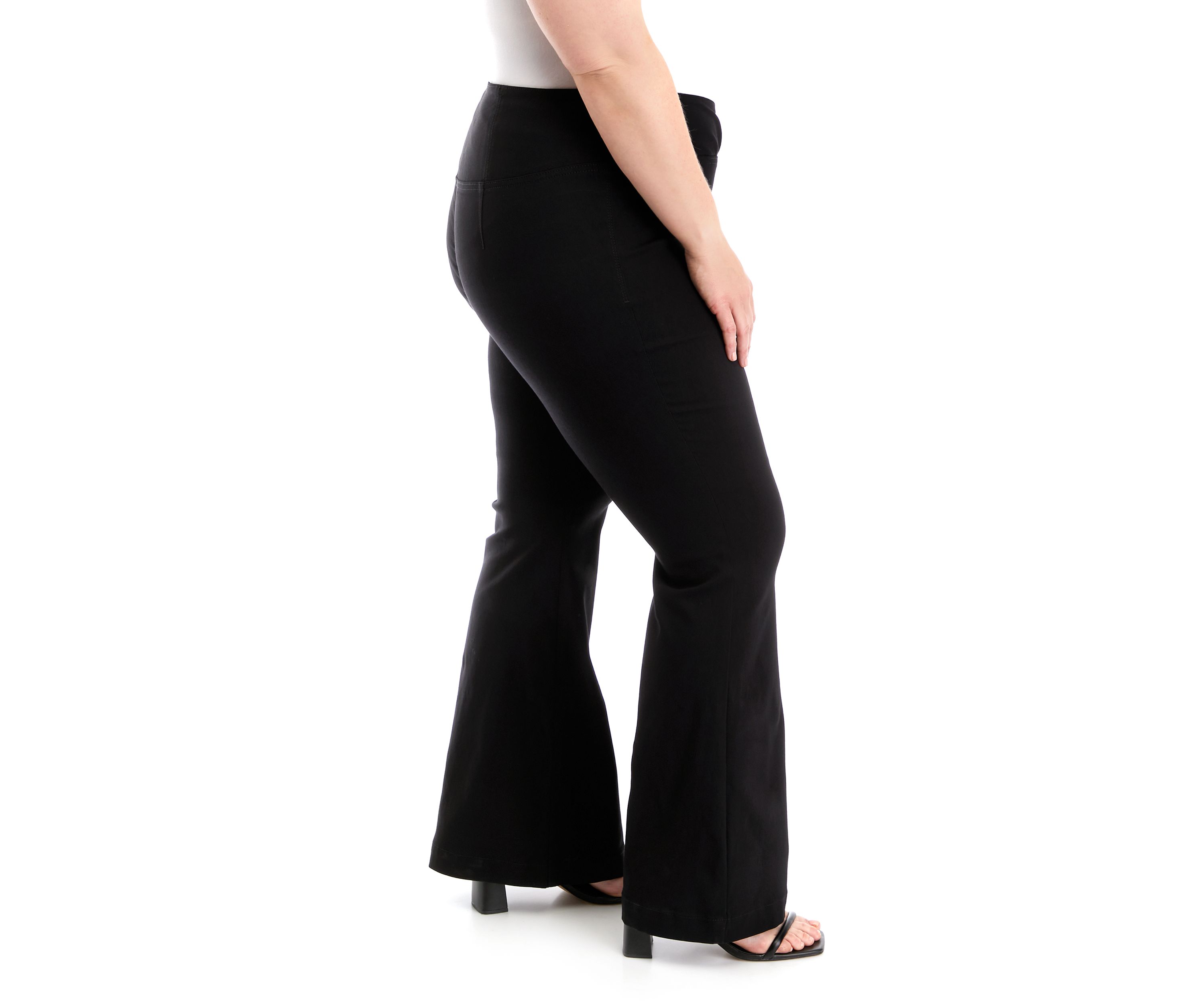 Plus Size V-Front Pull On Pants