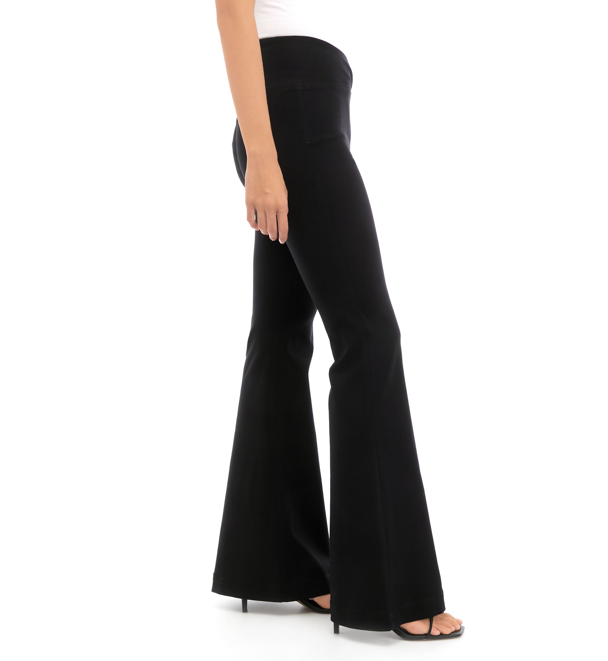 Juniors Flared Leg Pull On Pants