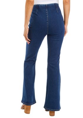 Hippie Girl Big Girls 7-16 Seamed-Front Flare-Leg Jeans